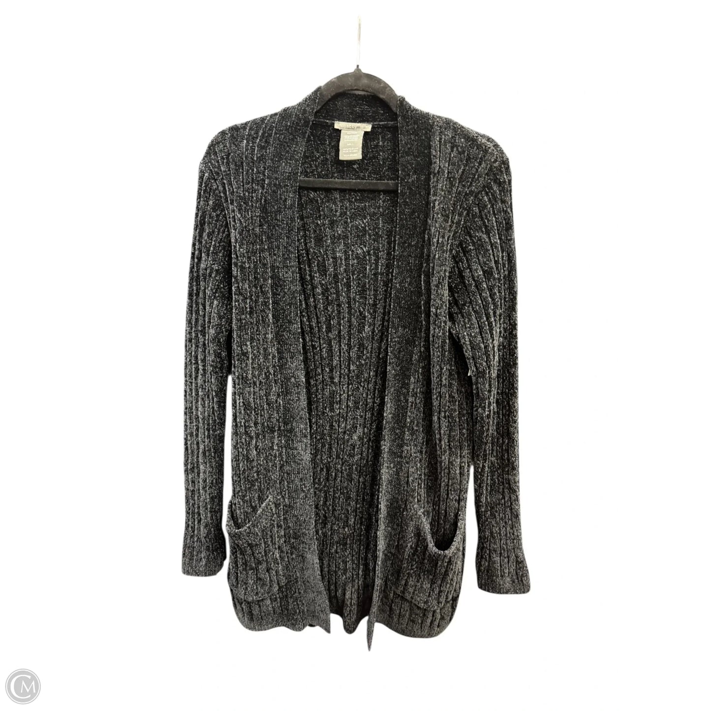 Sweater Cardigan By Matty M In Black, Size: L