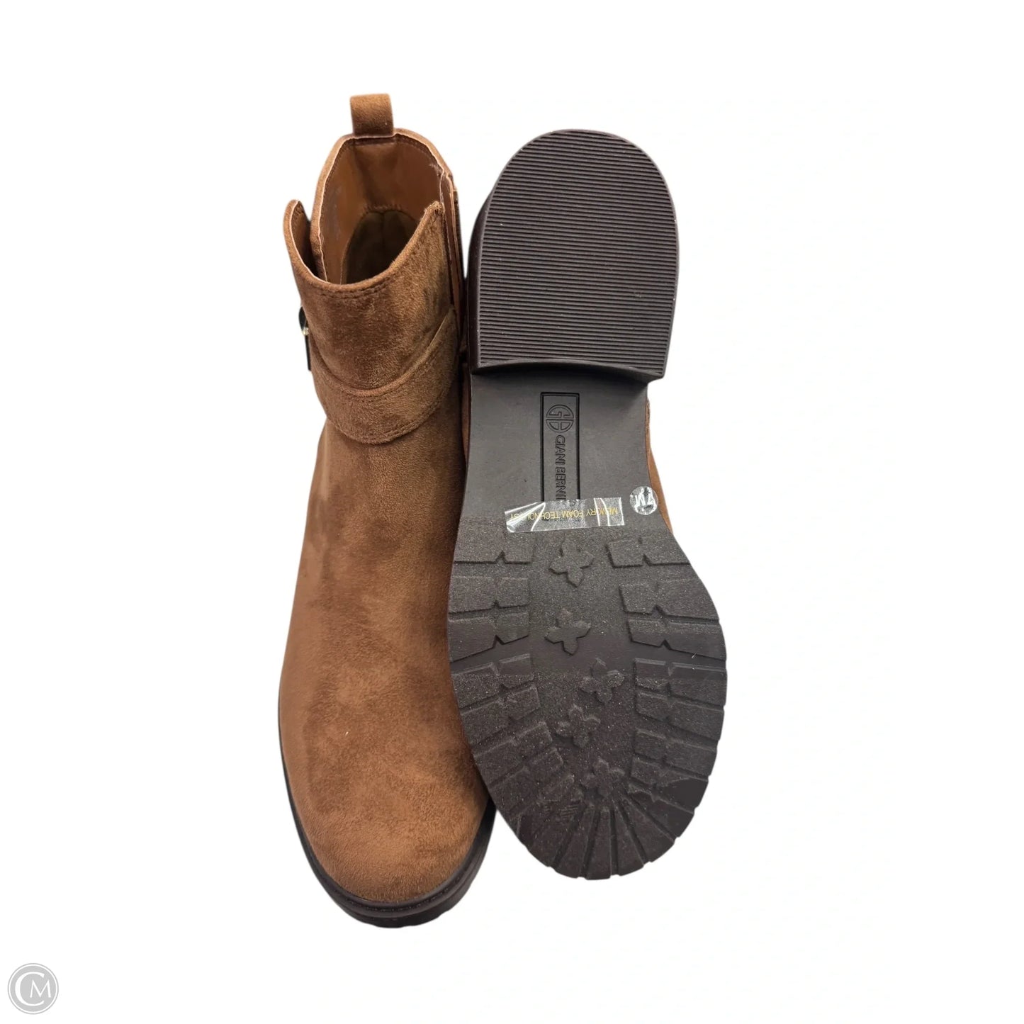 Boots Ankle Heels By Giani Bernini In Beige, Size: 7