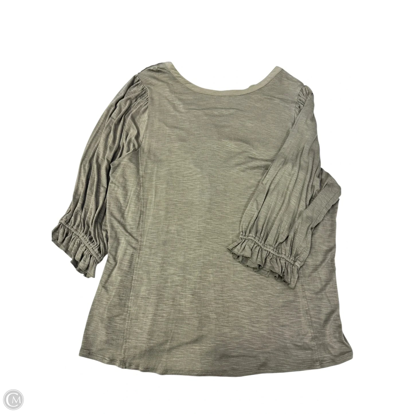 Blouse Long Sleeve By Democracy In Green, Size: 1x