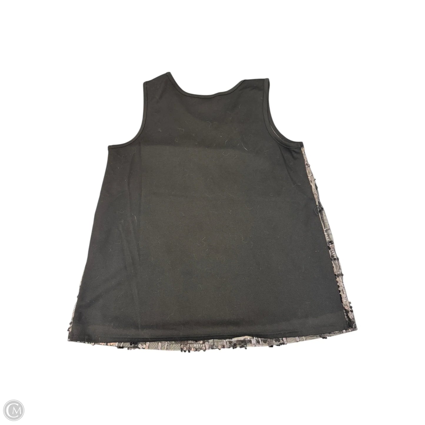 Top Sleeveless By Simply Vera In Black, Size: L
