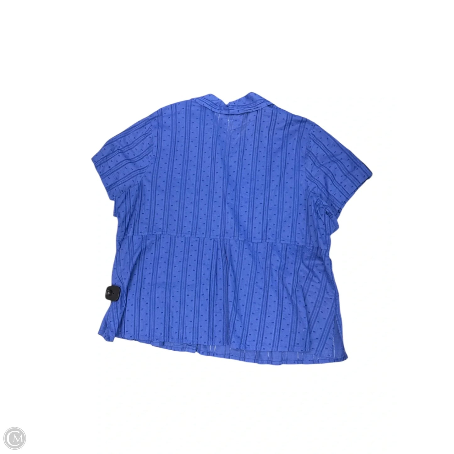 Top Short Sleeve By Coldwater Creek In Blue, Size: 3x