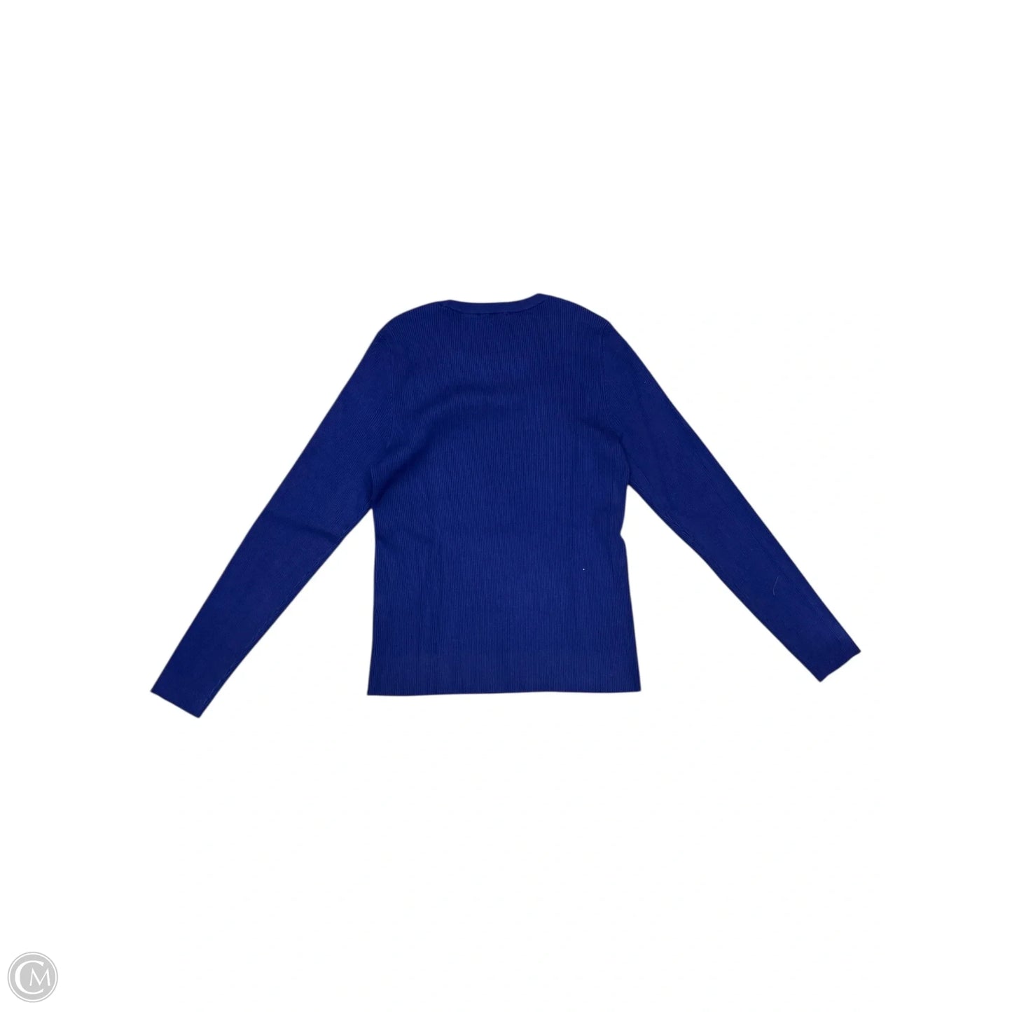 Top Long Sleeve By Inc In Navy, Size: M