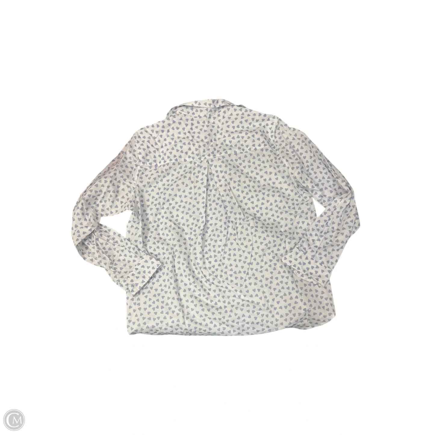 Top Long Sleeve By Grayson In Blue, Size: M