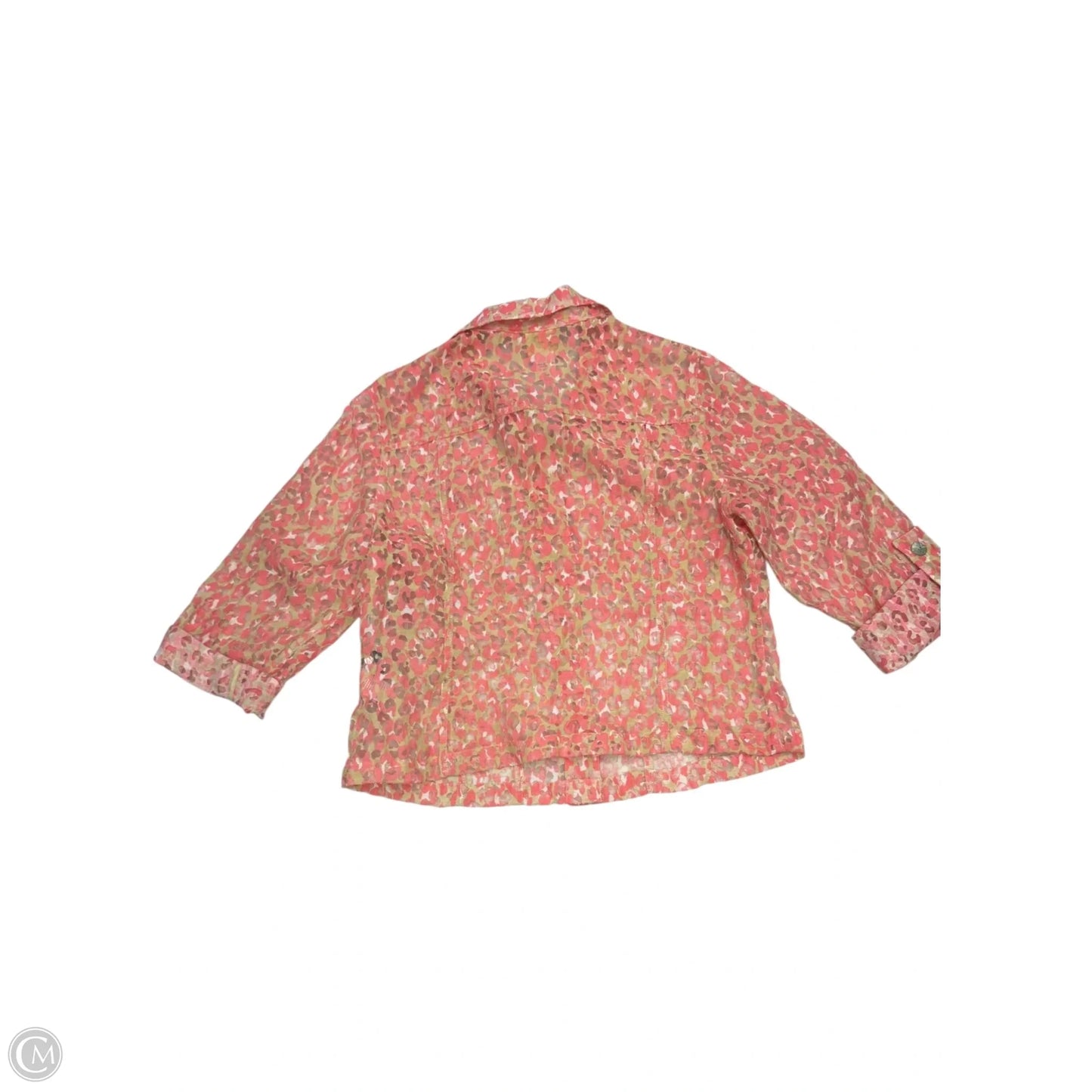 Blouse 3/4 Sleeve By Ruby Rd In Leopard Print, Size: L