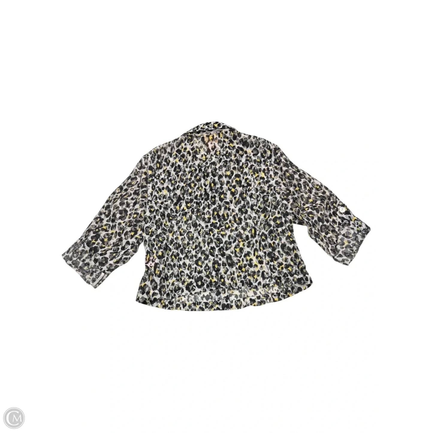 Blouse 3/4 Sleeve By Ruby Rd In Leopard Print, Size: Lp