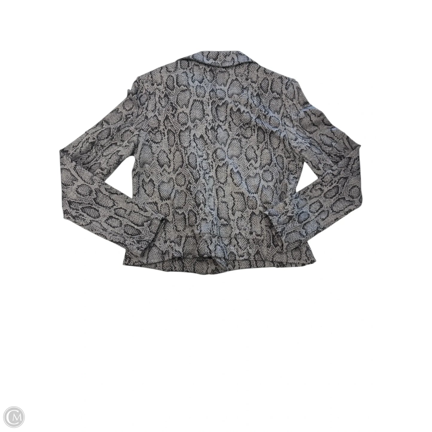 Jacket Moto By Cmc In Snakeskin Print, Size: M