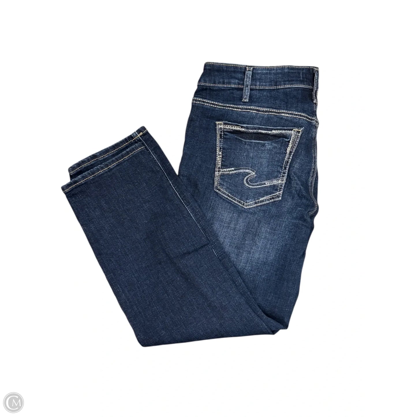 Jeans Boyfriend By Silver In Blue, Size: 16