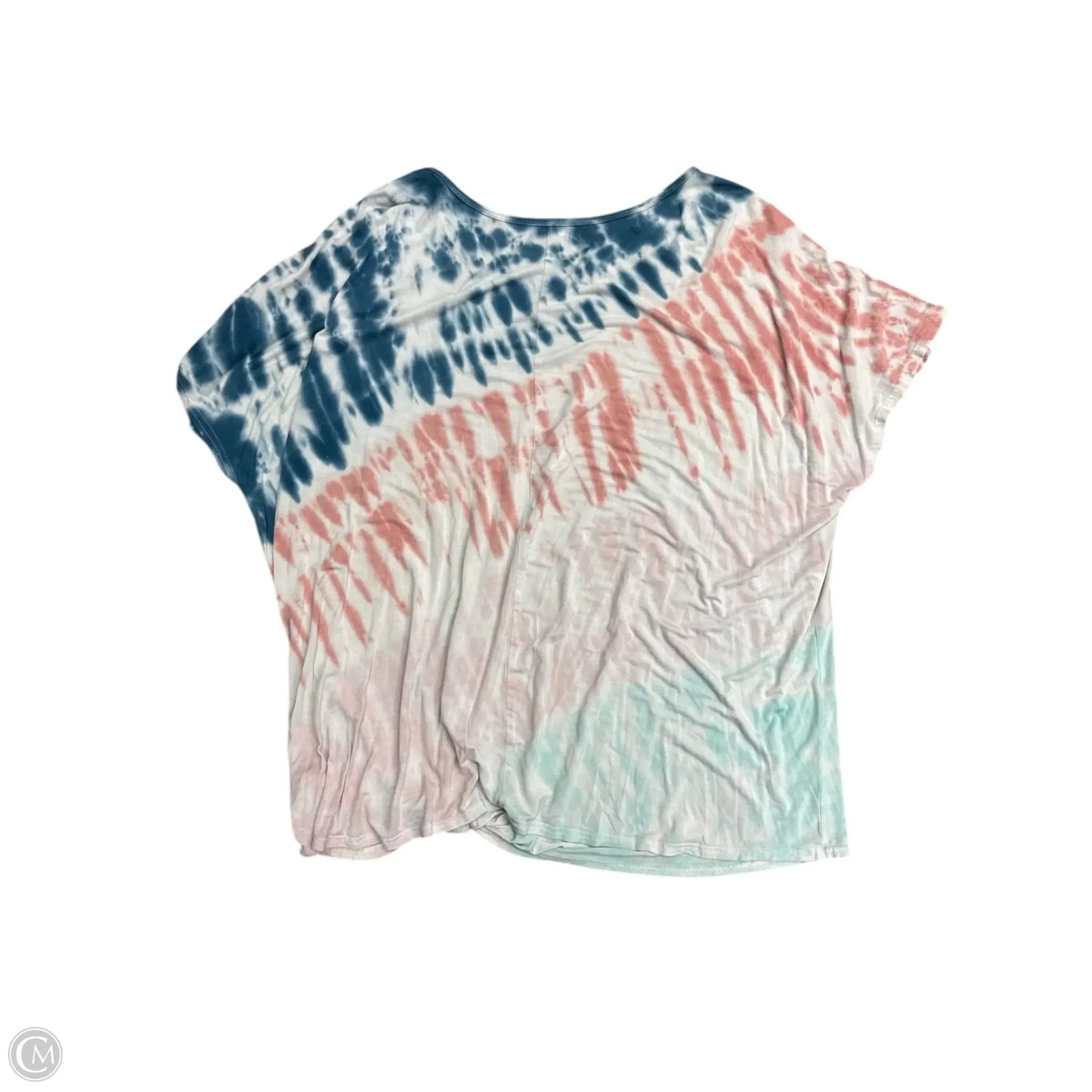 Top Short Sleeve By Maurices In Tie Dye Print, Size: 3x
