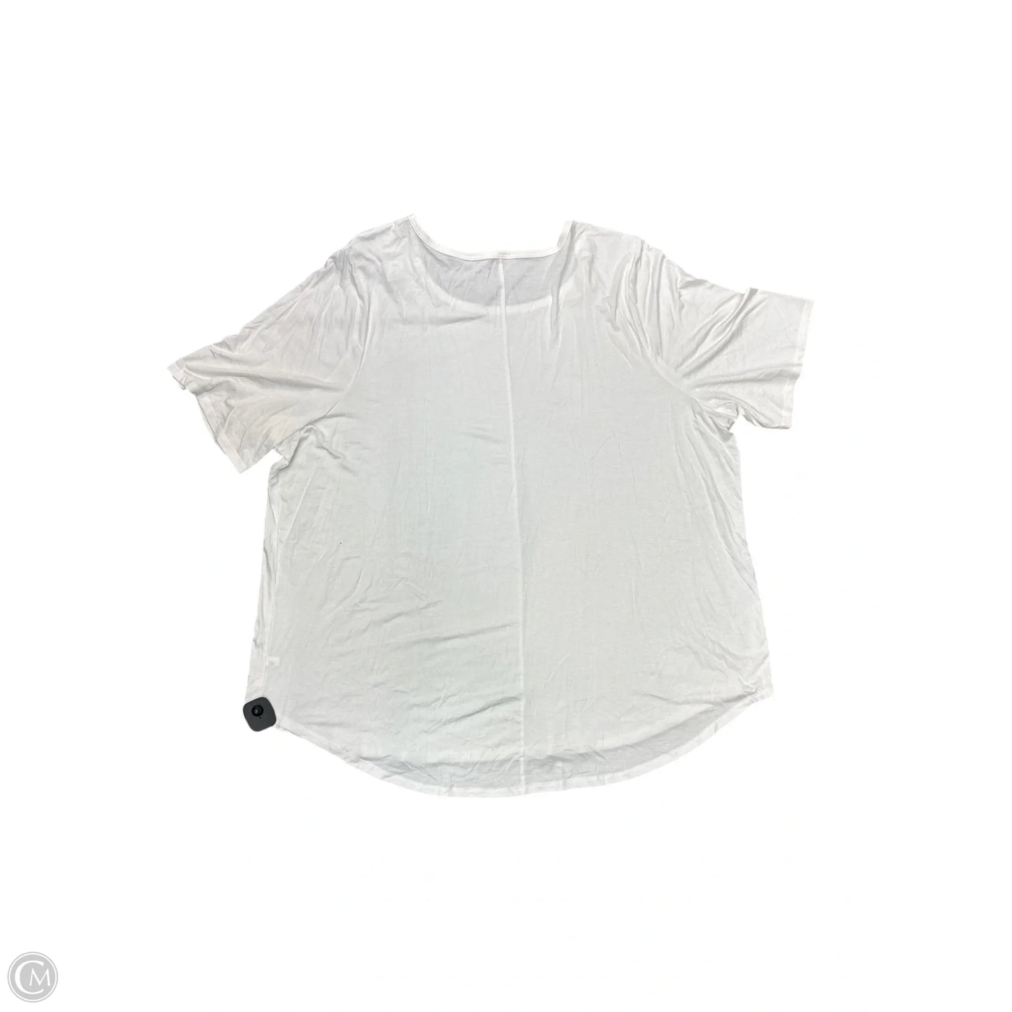 Top Short Sleeve By Lane Bryant In White, Size: 4x