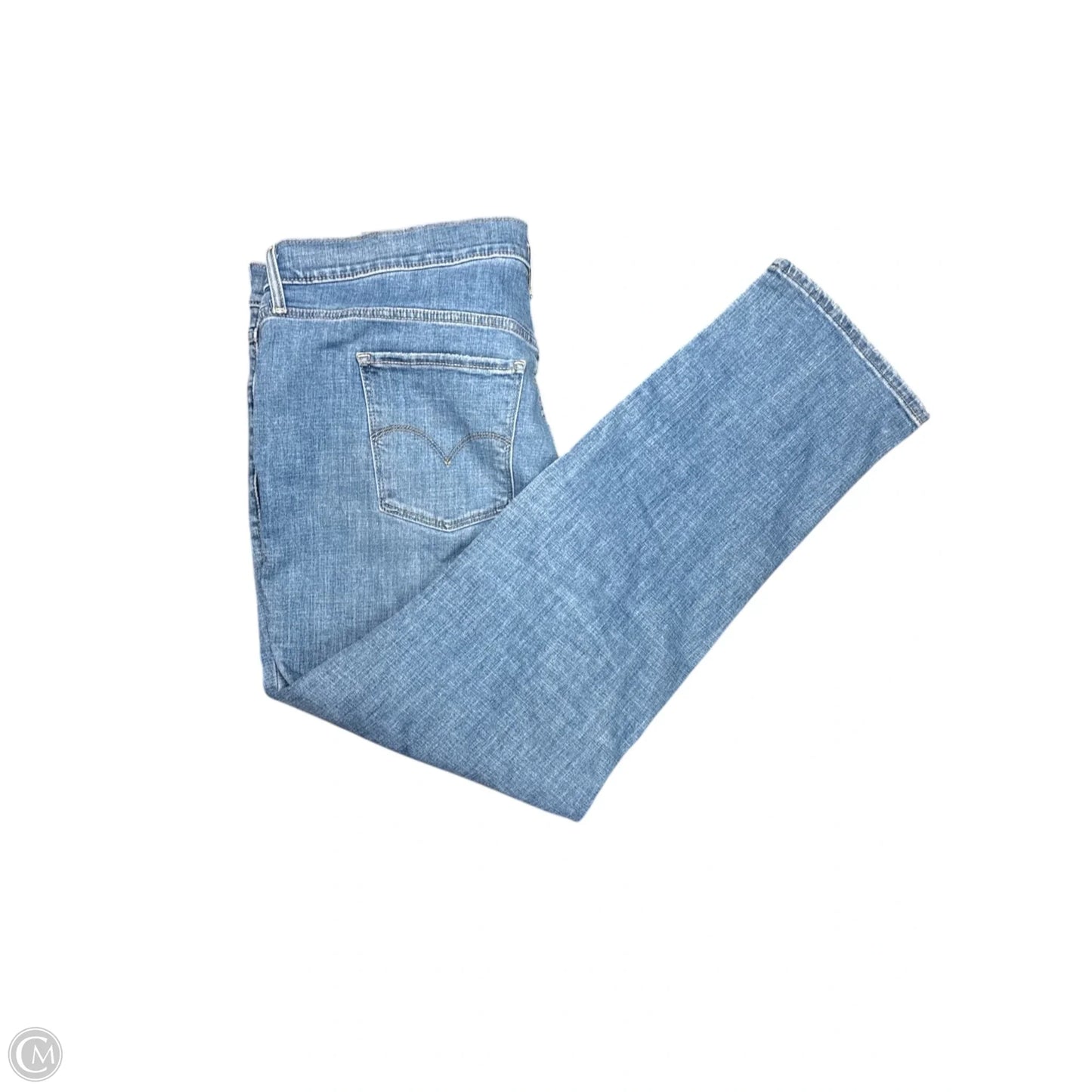 Jeans Straight By Levis In Blue Denim, Size: 20