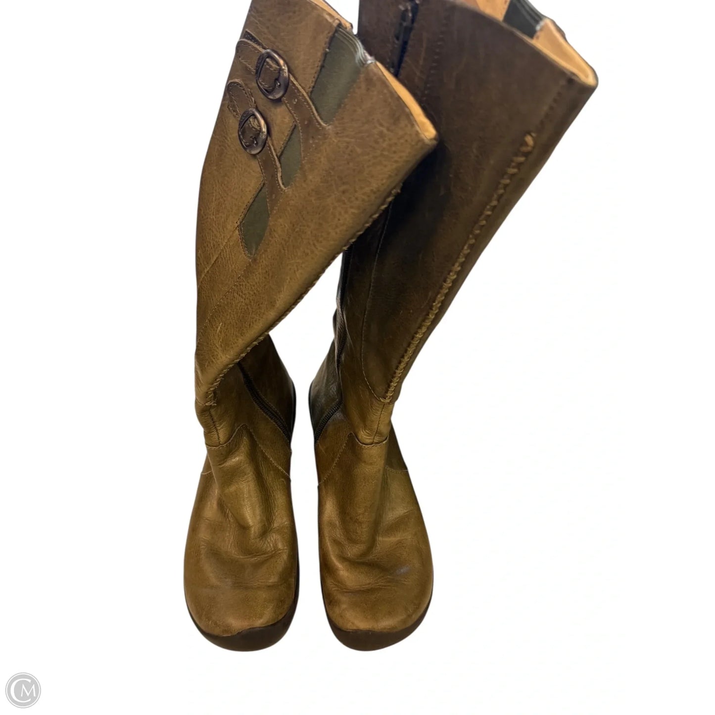 Boots Mid-calf Flats By Keen In Green, Size: 7