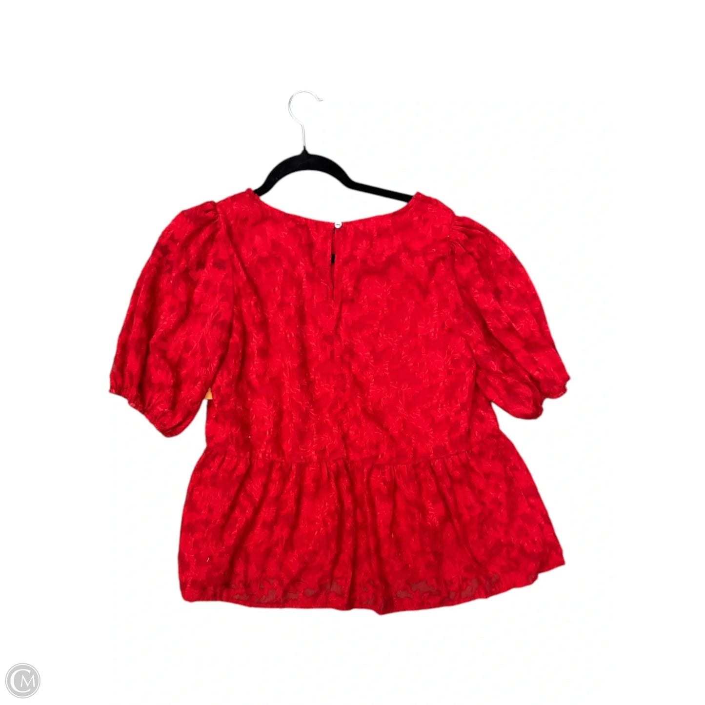 Top Short Sleeve By Staccato In Red, Size: S