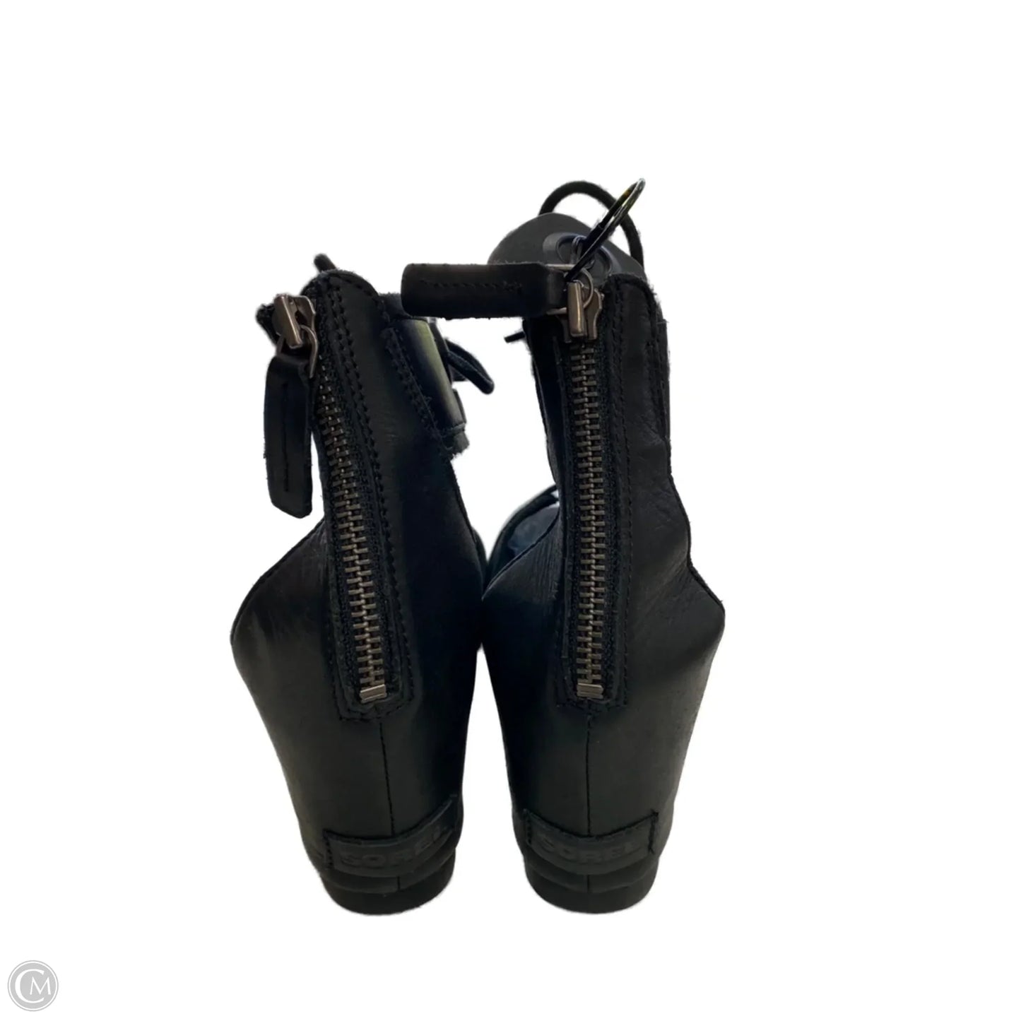 Sandals Designer By Sorel In Black, Size: 9