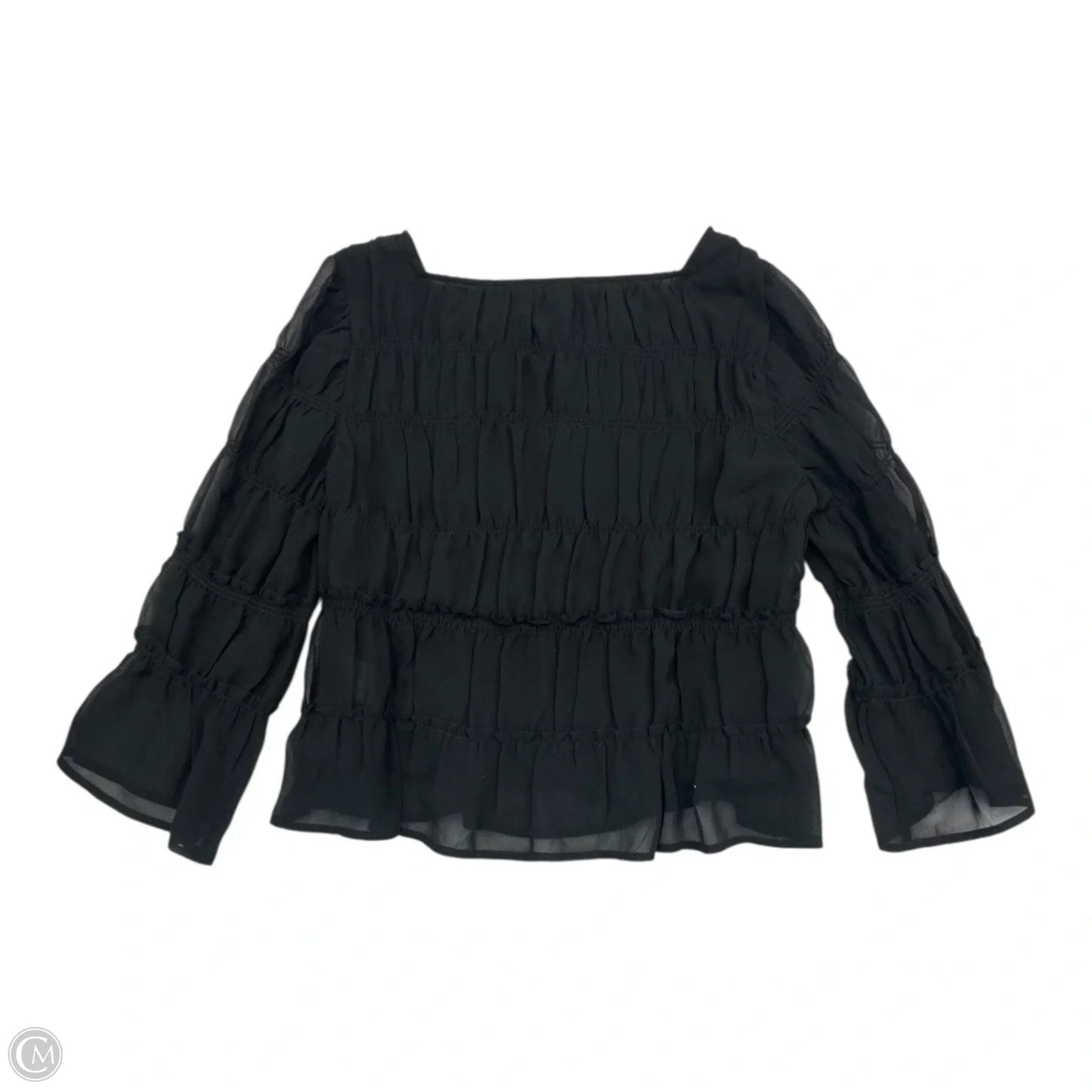 Top Long Sleeve By Madewell In Black, Size: S