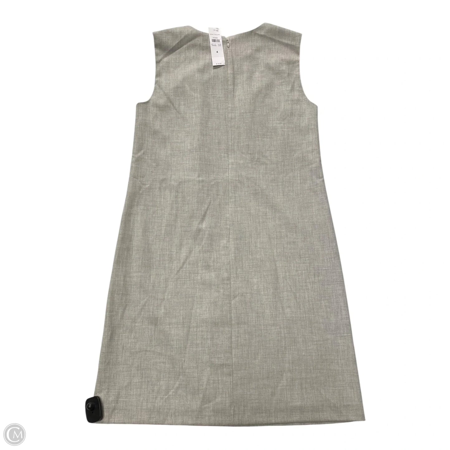 Dress Casual Midi By Ann Taylor In Grey, Size: 4