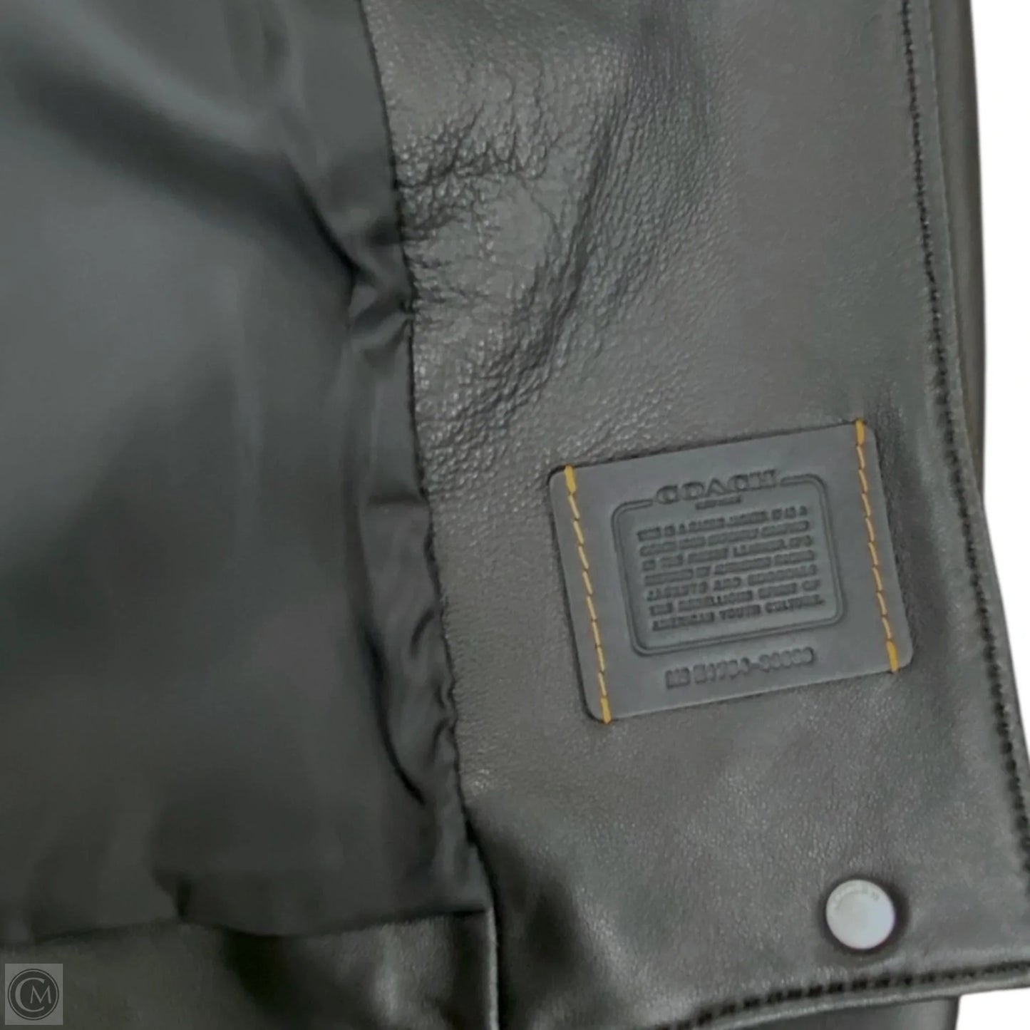 Jacket Designer By Coach In Black, Size: L