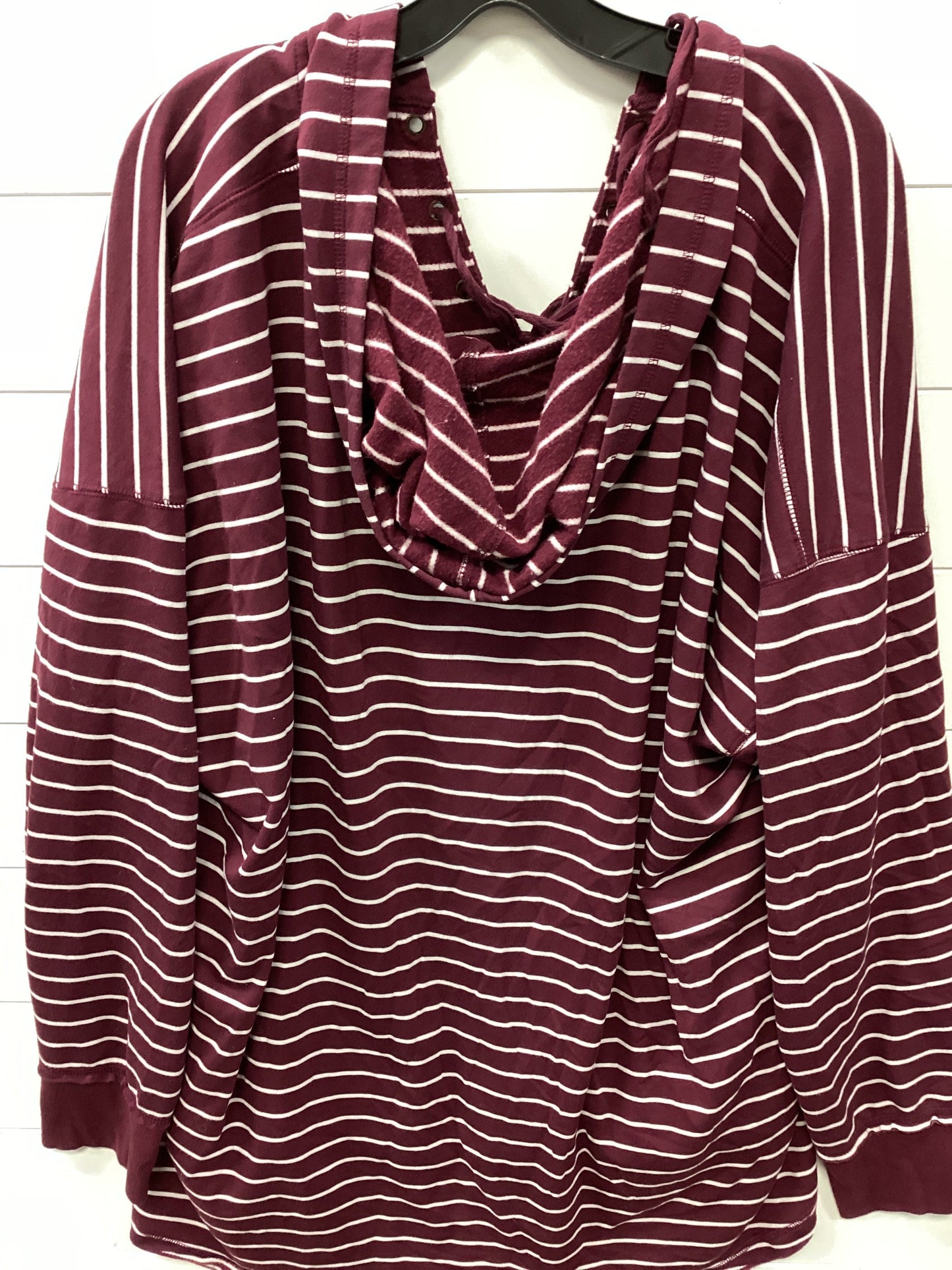 Top Ls By Maurices In Maroon, Size:4X