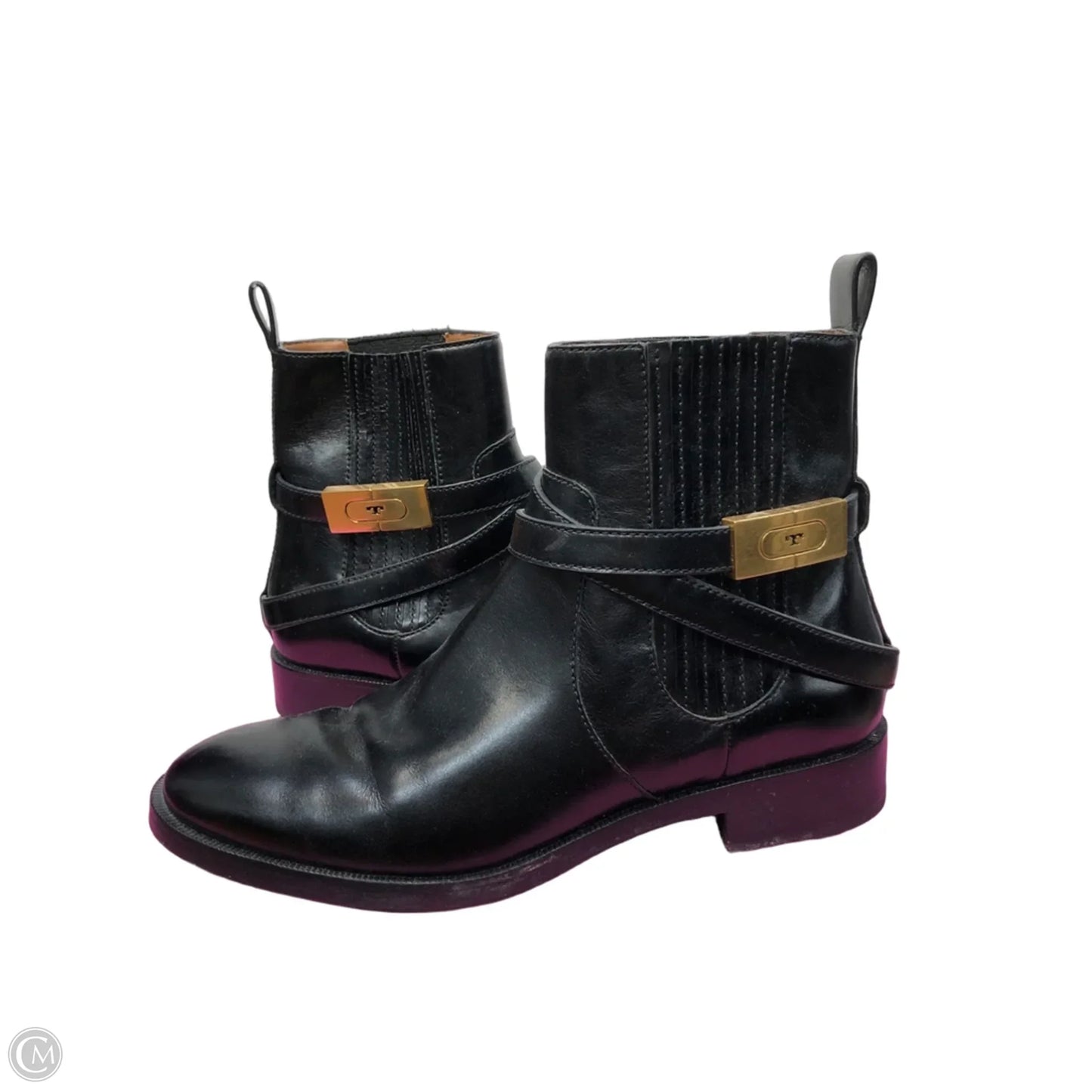 Boots Designer By Tory Burch In Black, Size: 9
