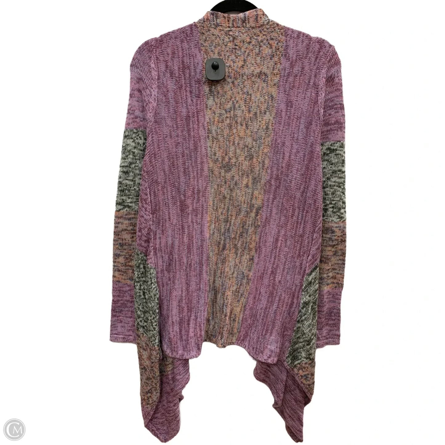 Sweater Cardigan By Natural Reflections In Purple, Size: M