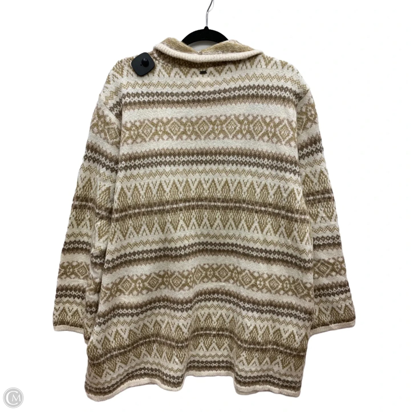 Sweater Cardigan By Good Hart In Beige, Size: Xl