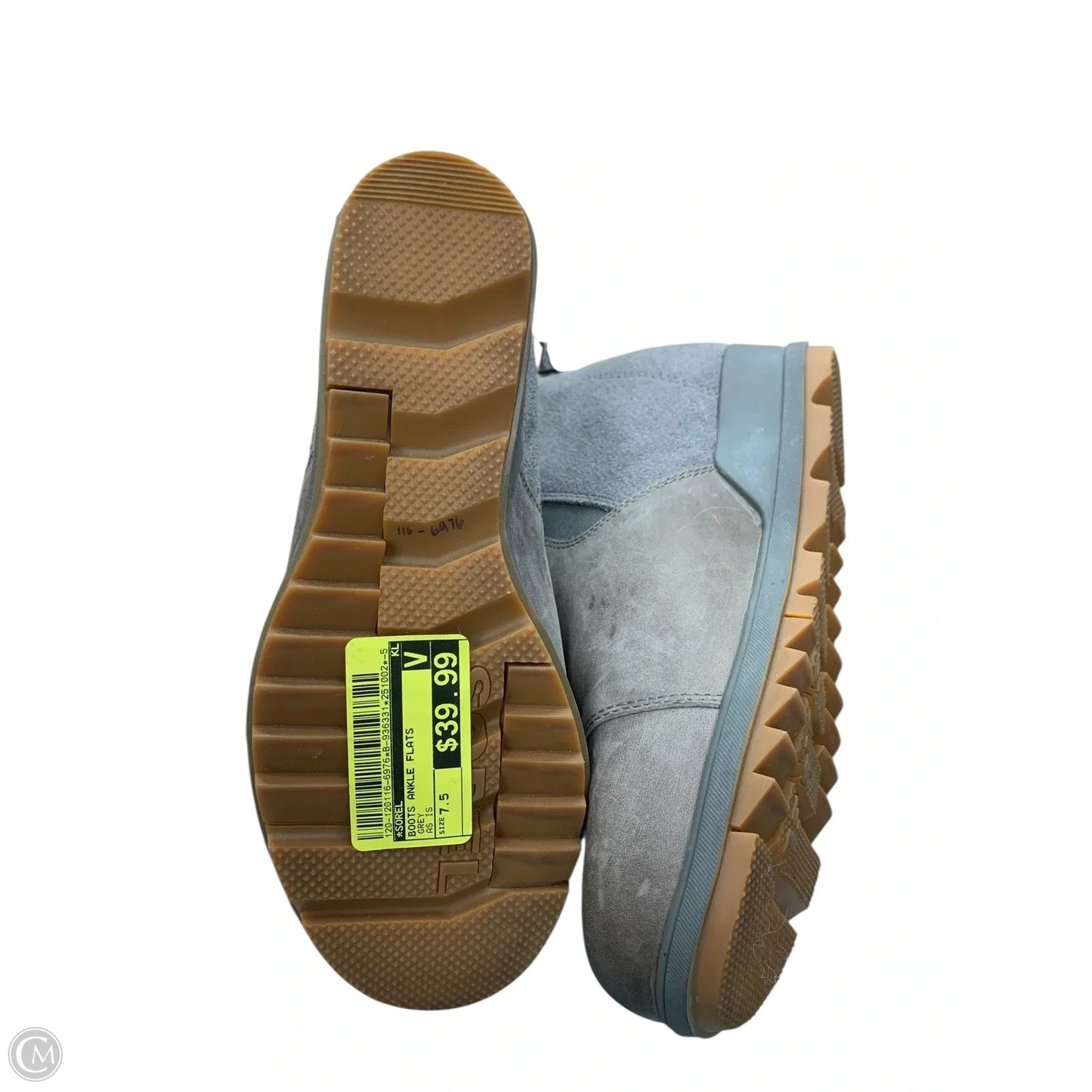 Boots Ankle Flats By Sorel In Grey, Size: 7.5