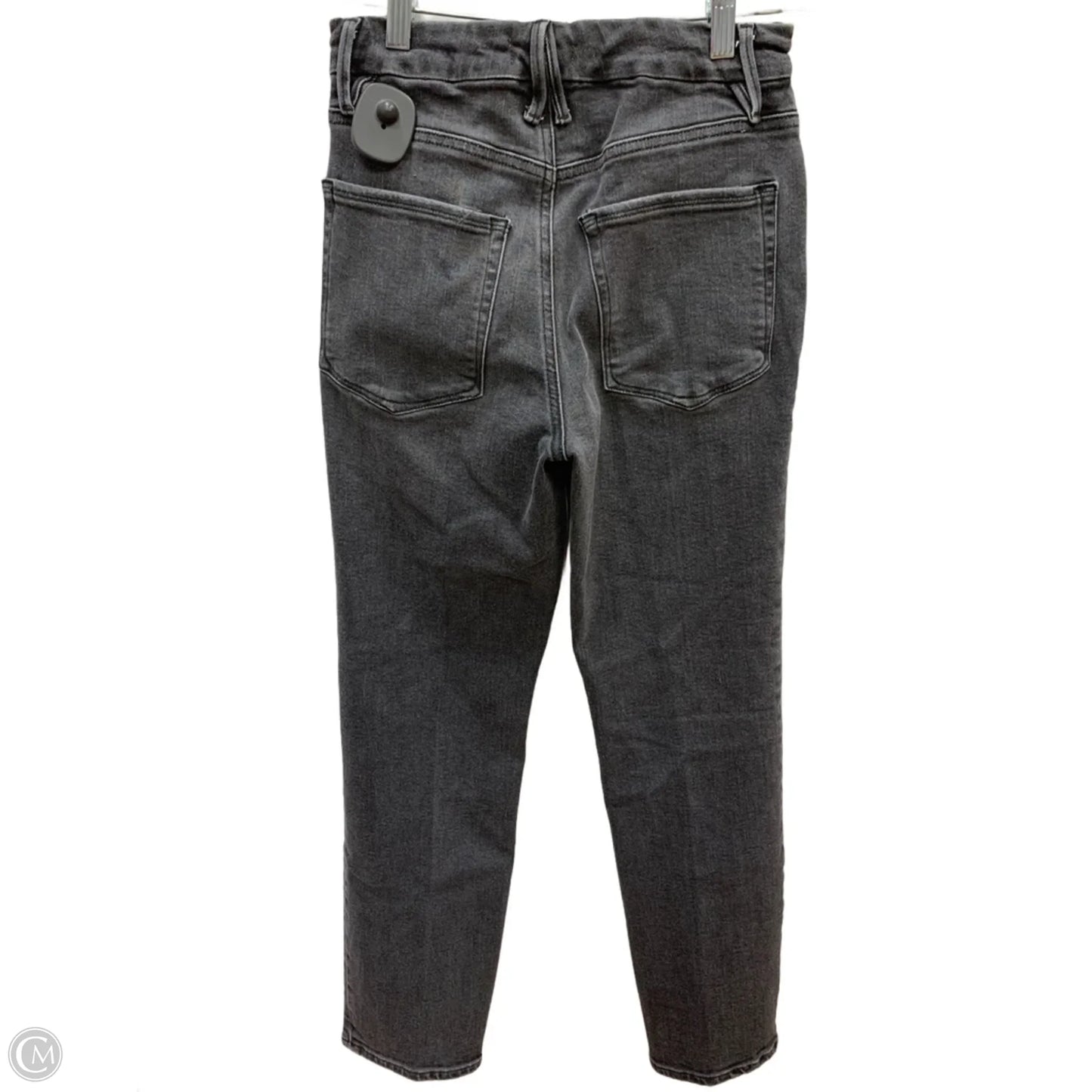Jeans Straight By Good American In Grey Denim, Size: 4