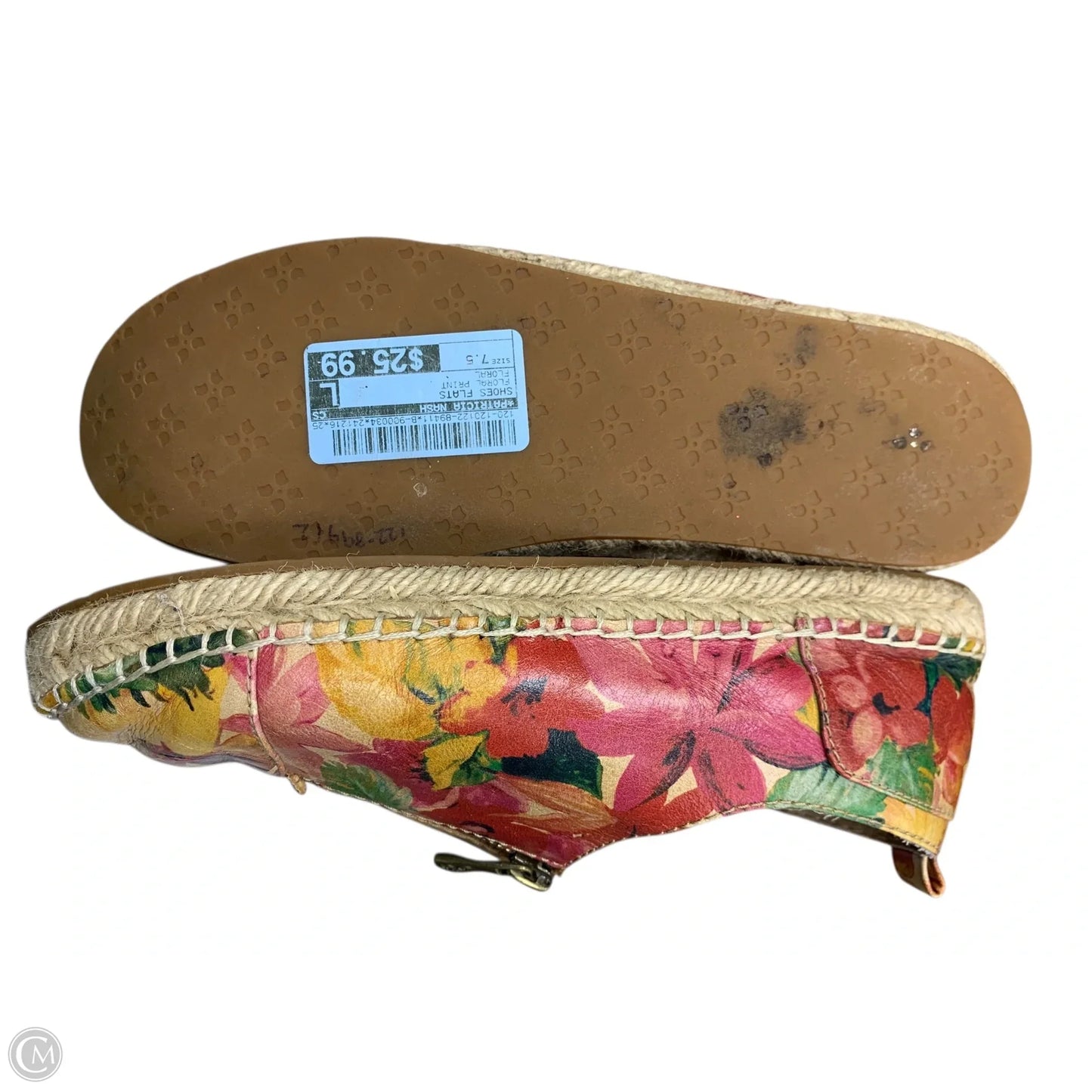 Shoes Flats By Patricia Nash In Floral Print, Size: 7.5