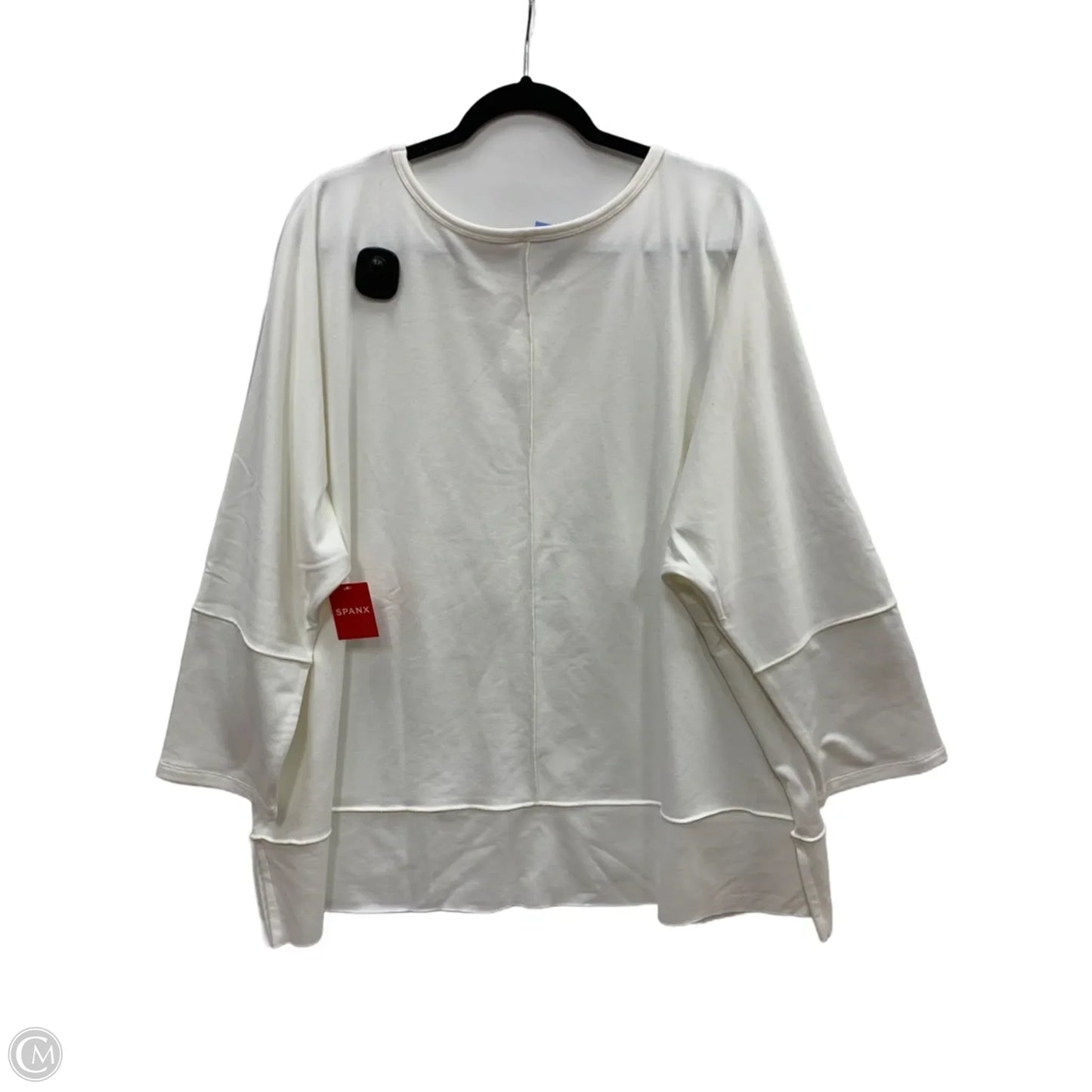 Top 3/4 Sleeve By Spanx In Cream, Size: 3x