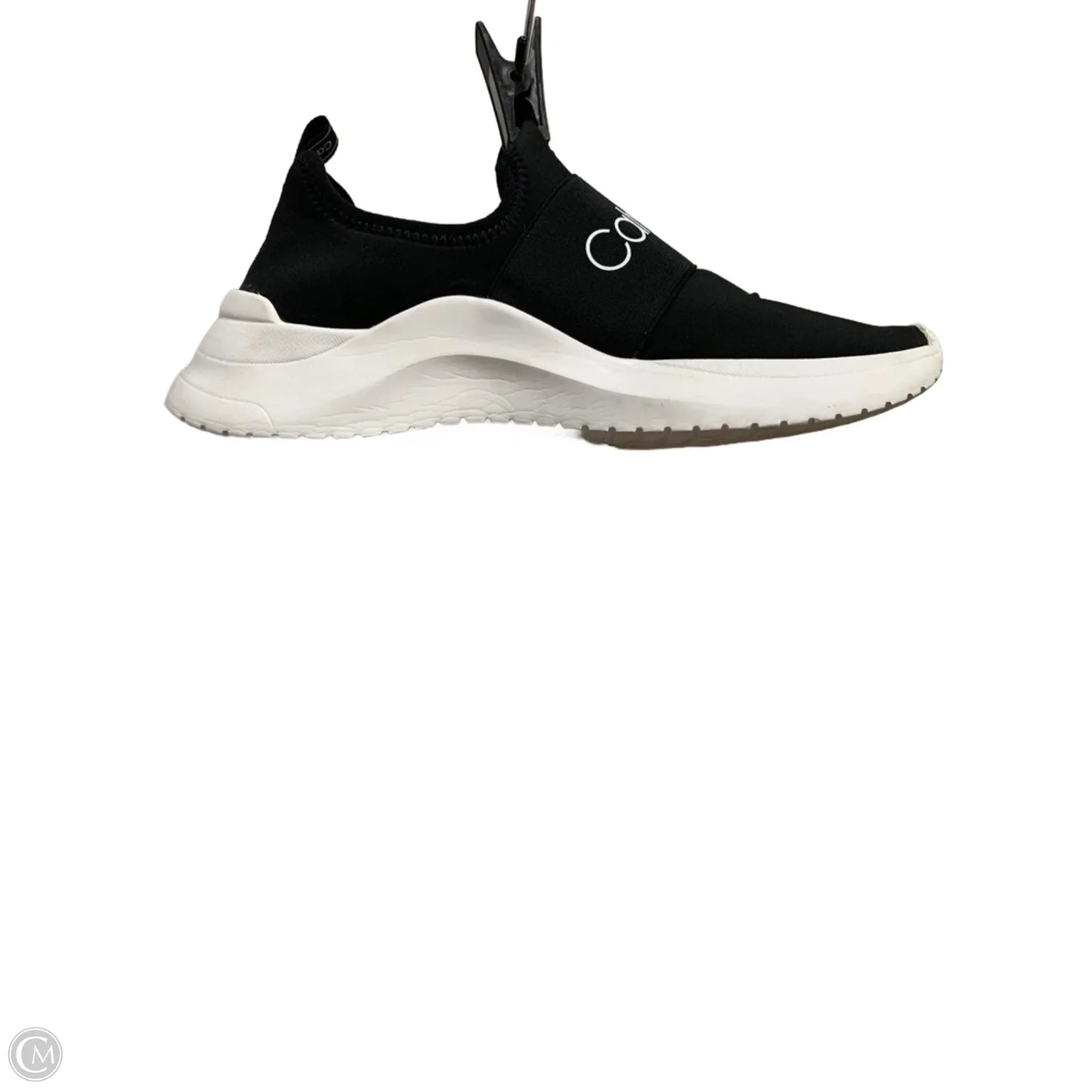 Shoes Flats By Calvin Klein In Black & White, Size: 8