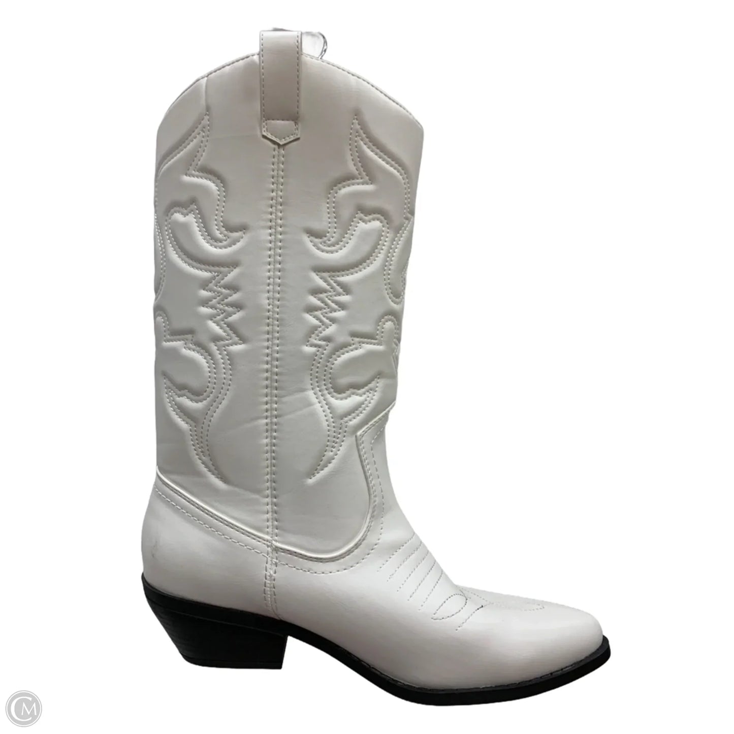 Boots Knee Flats By Soda In White, Size: 11