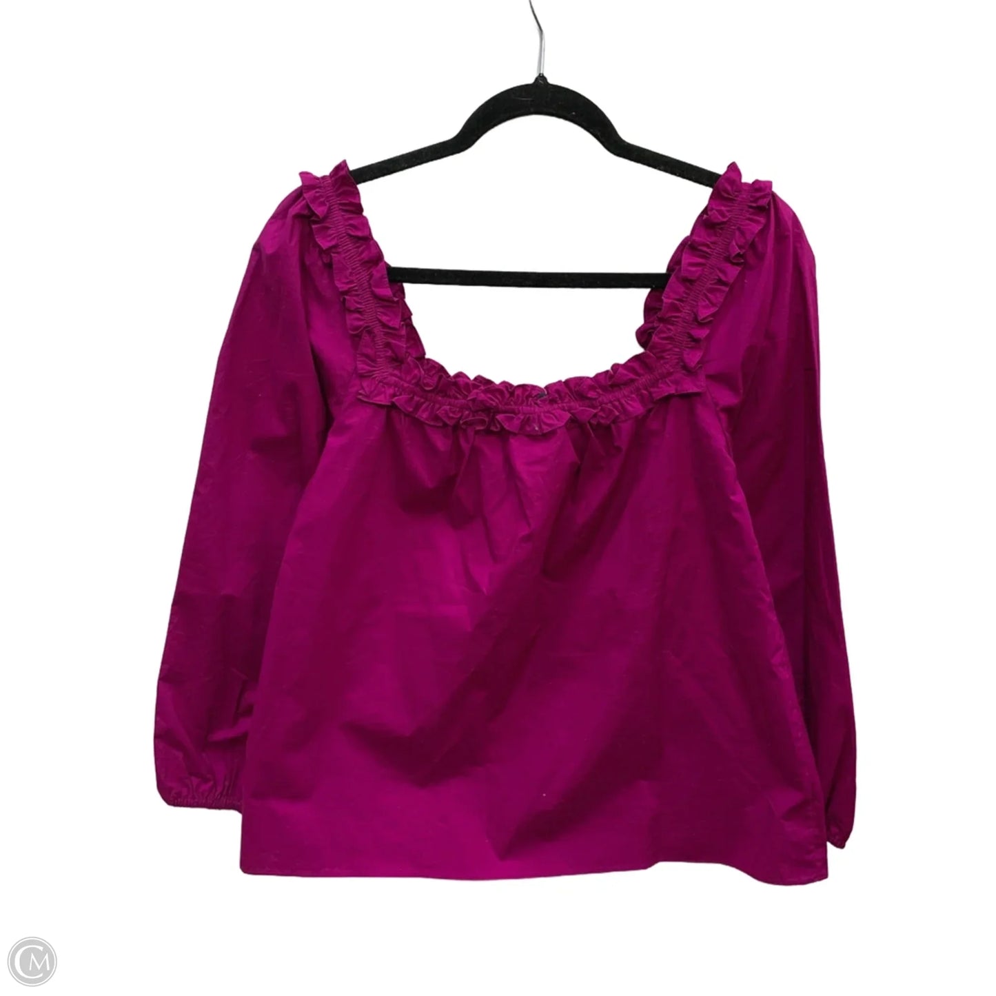Top Long Sleeve By J. Crew In Purple, Size: M