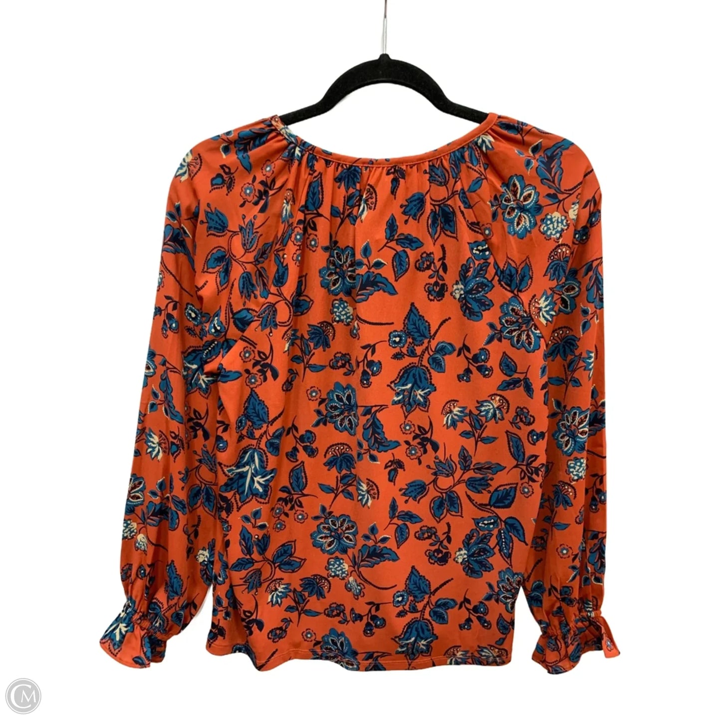 Blouse Long Sleeve By Ann Taylor In Orange, Size: Xs