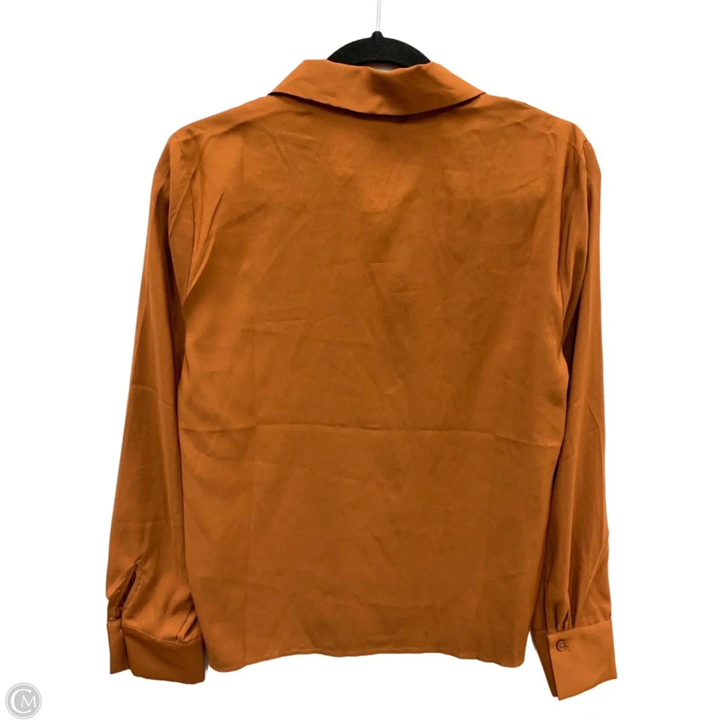 Top Long Sleeve By Banana Republic In Orange, Size: S
