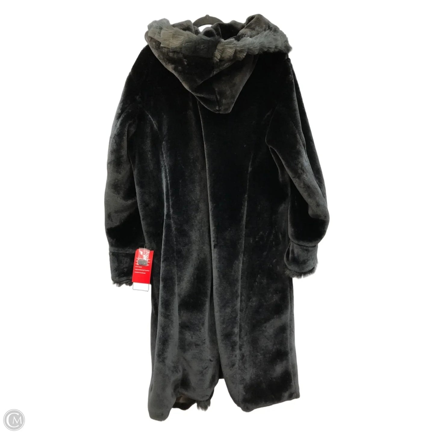 Coat Faux Fur & Sherpa By Clothes Mentor In Black, Size: 2x