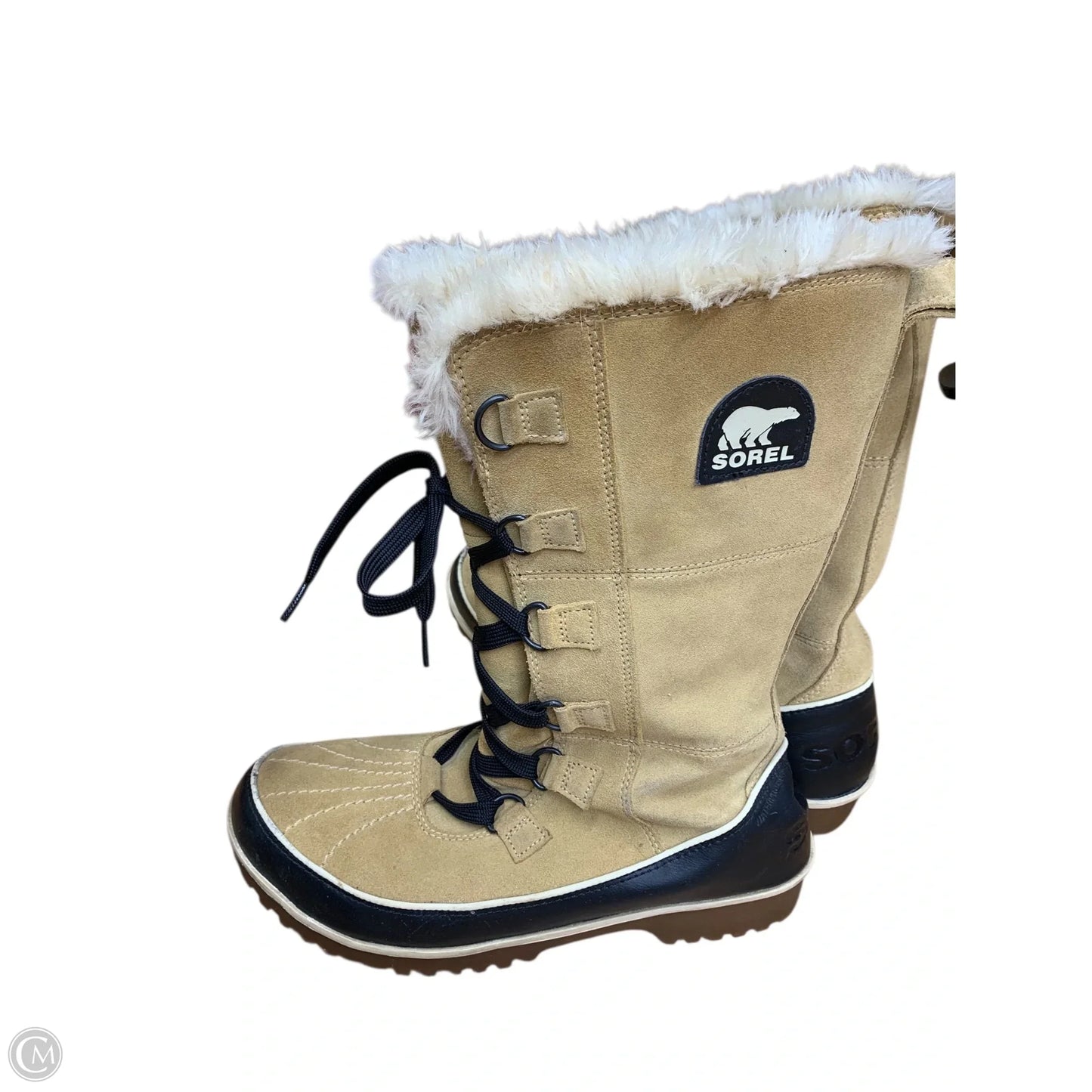 Boots Mid-calf Flats By Sorel In Tan, Size: 10