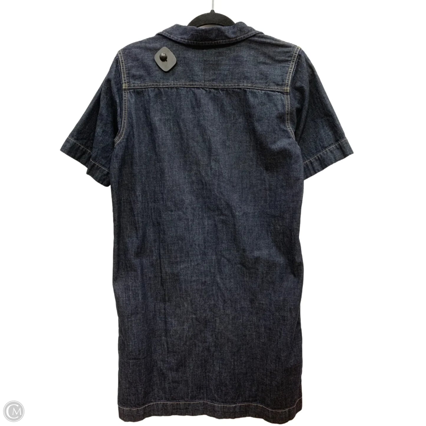 Dress Casual Midi By Lauren By Ralph Lauren In Blue Denim, Size: M