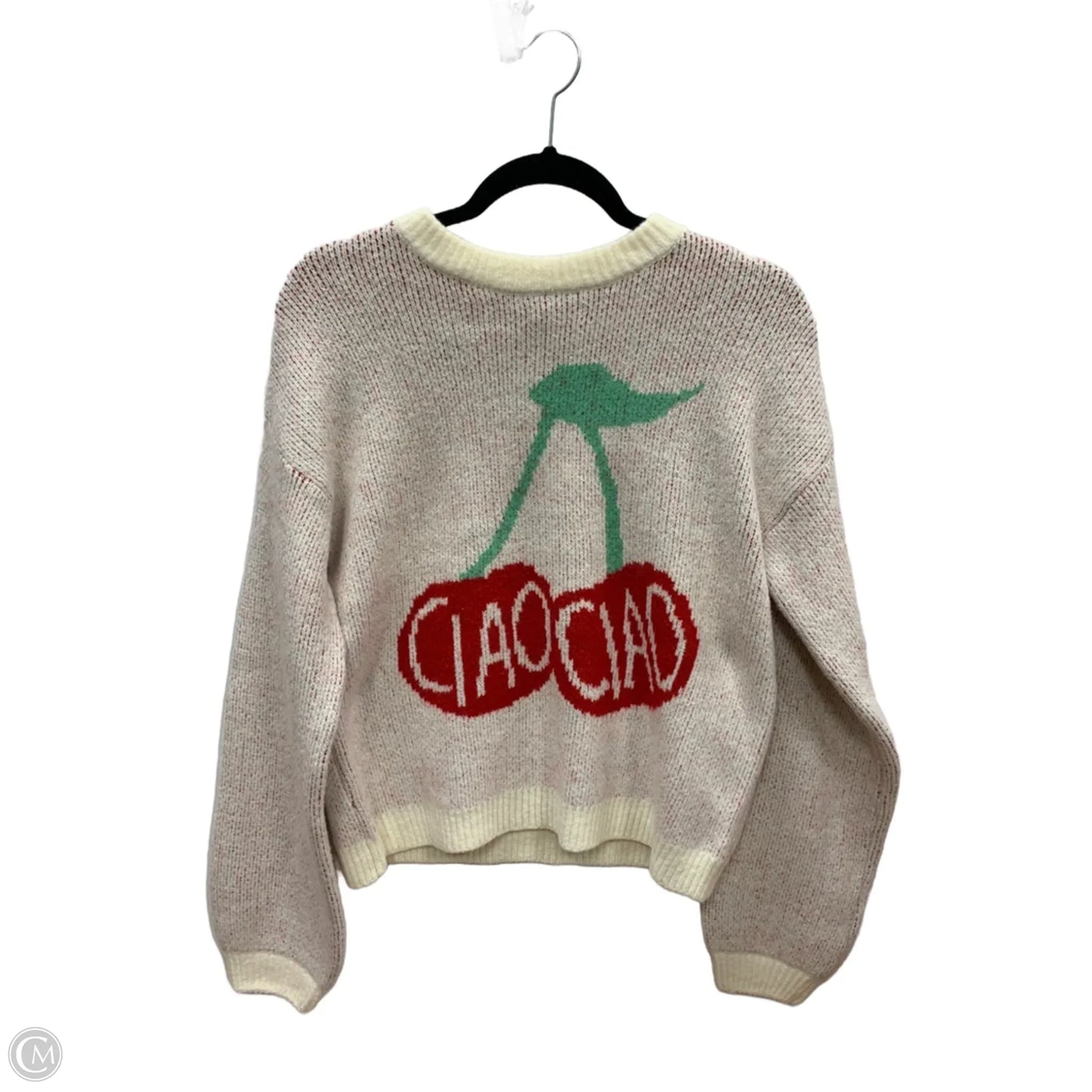 Sweater By A New Day In Cream & Red, Size: Xs