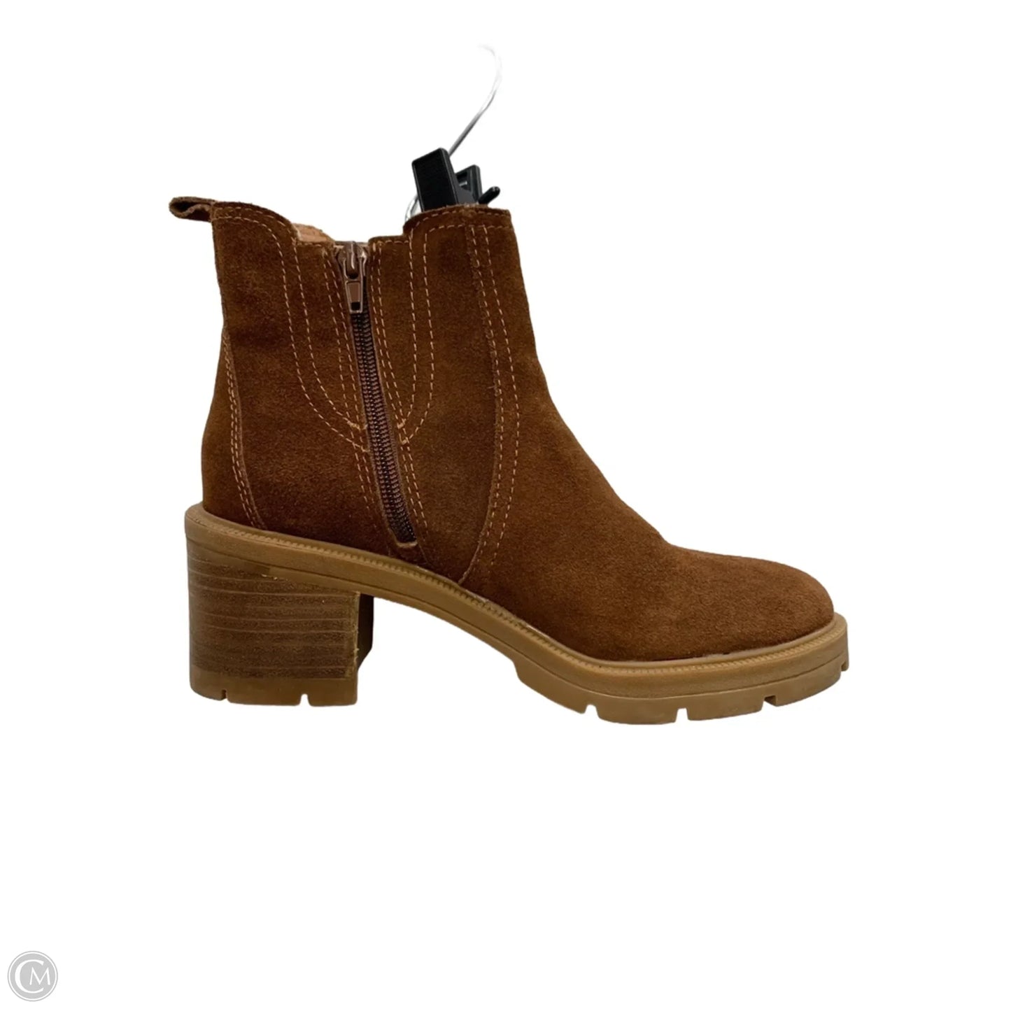 Boots Ankle Heels By Lucky Brand In Brown, Size: 7