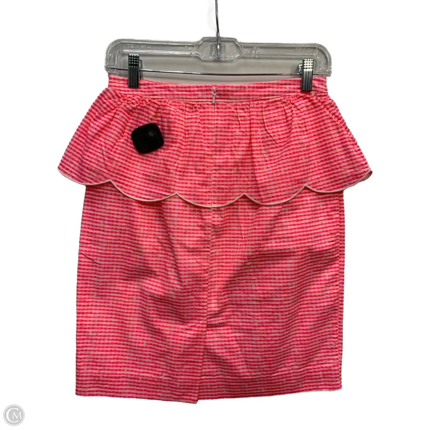 Skirt Midi Designer By Lilly Pulitzer In Pink & White, Size: 4
