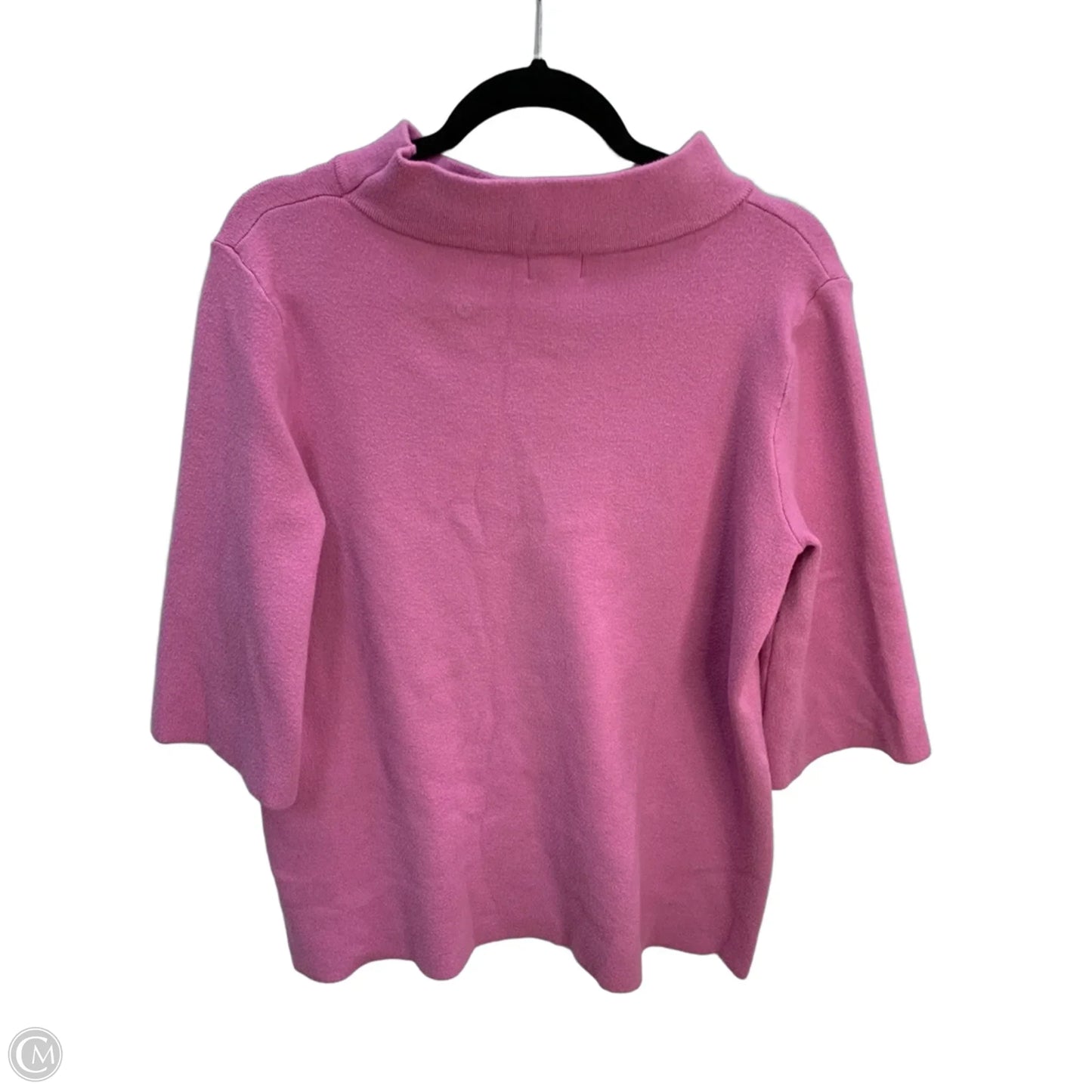 Sweater Short Sleeve By Clothes Mentor In Pink, Size: L