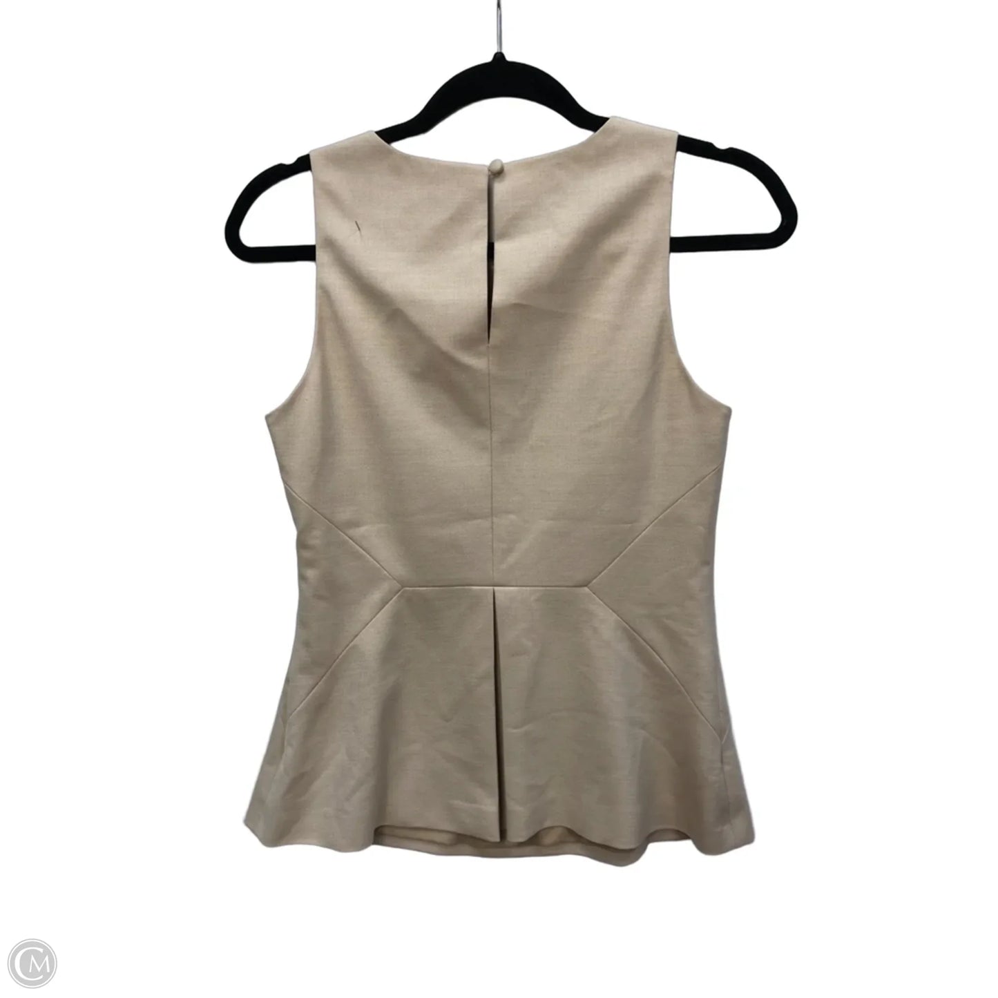 Blouse Sleeveless By White House Black Market In Tan, Size: 2