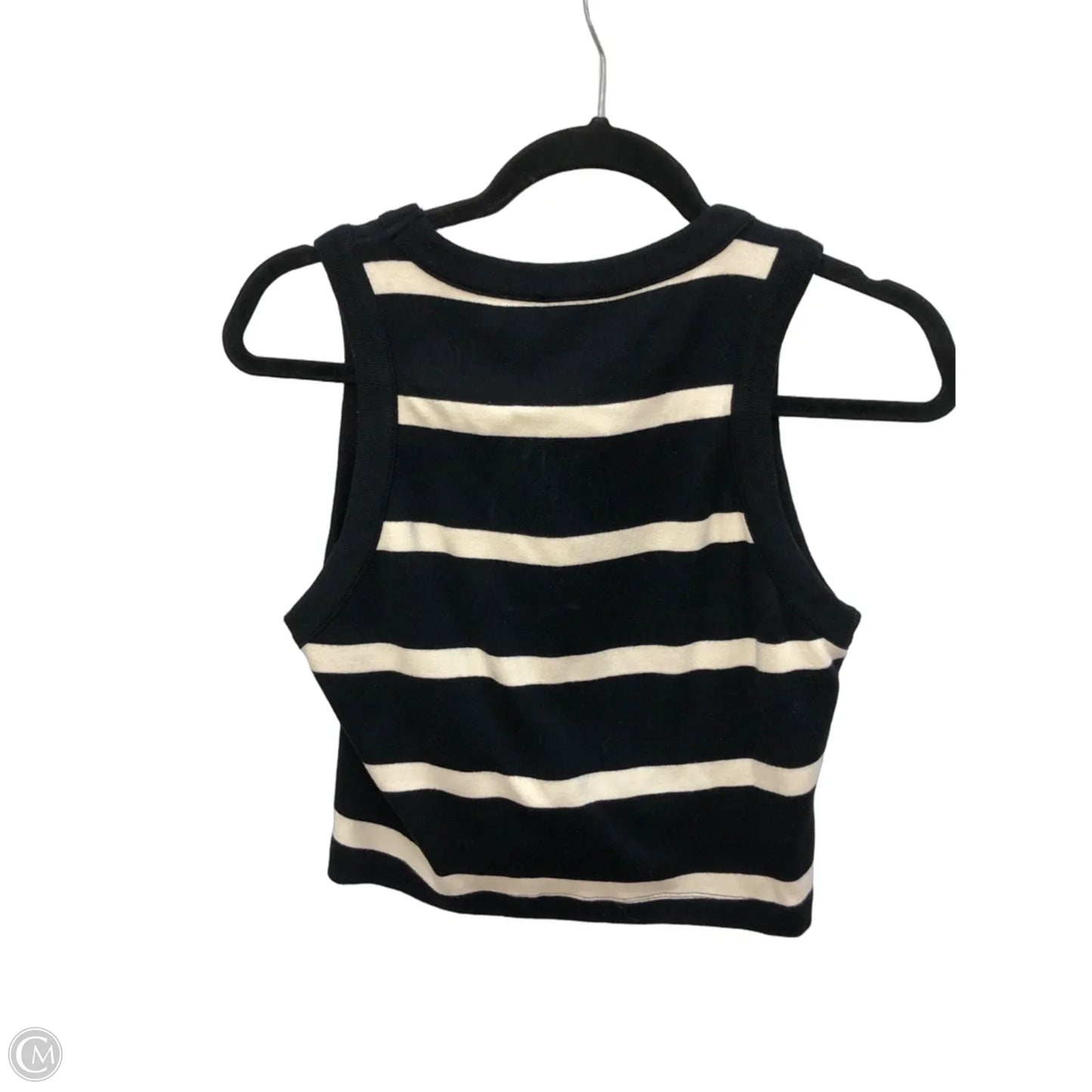 Tank Top By Cma In Black & Cream, Size: M