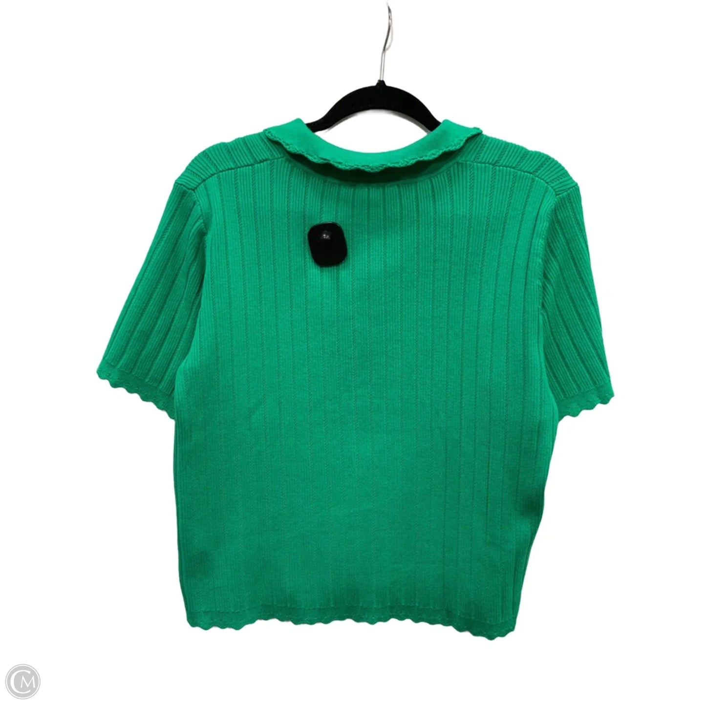 Sweater Short Sleeve By Adrianna Papell In Green, Size: L