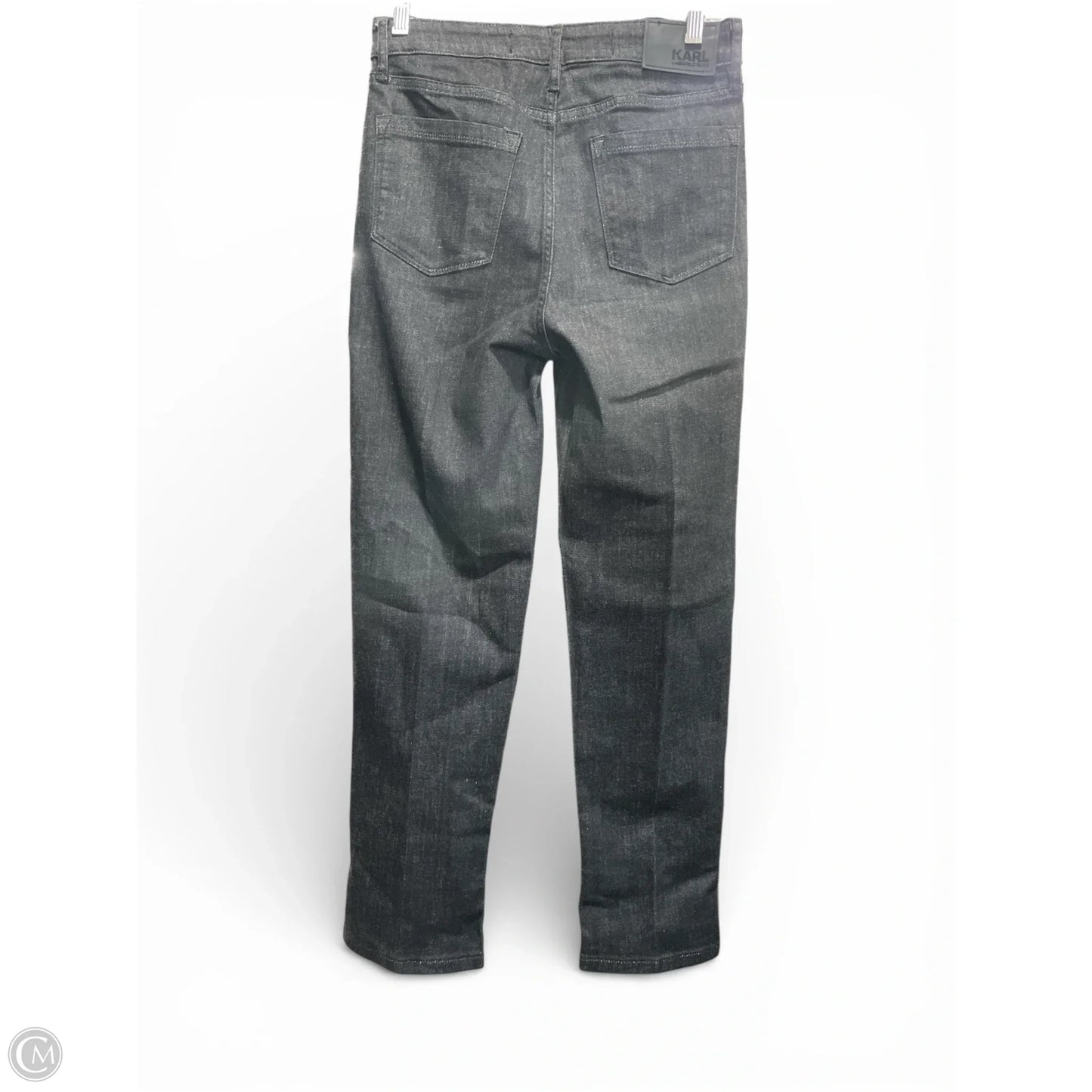 Jeans Designer By Karl Lagerfeld In Black Denim, Size: 4