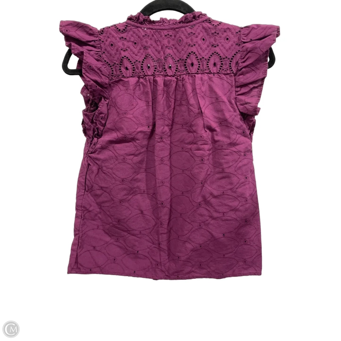 Top Short Sleeve By Loft In Purple, Size: Xxs