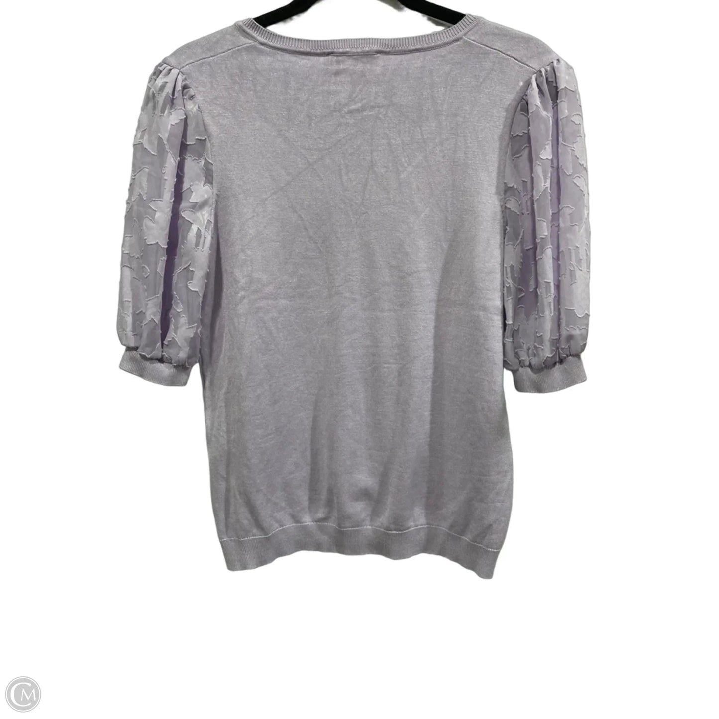 Top Short Sleeve By Adrianna Papell In Purple, Size: S