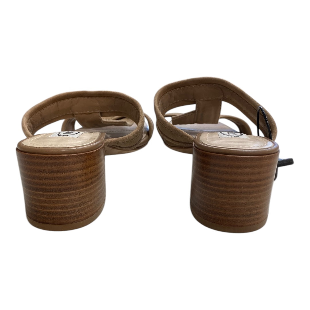 Sandals Luxury Designer By Tods In Taupe, Size:6