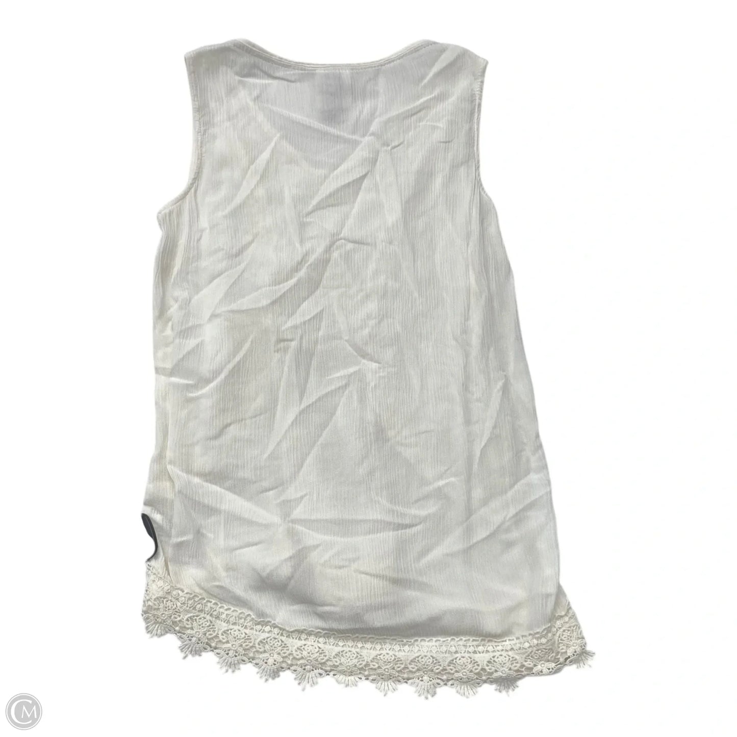 Top Sleeveless By Knox Rose In Cream, Size: Xs