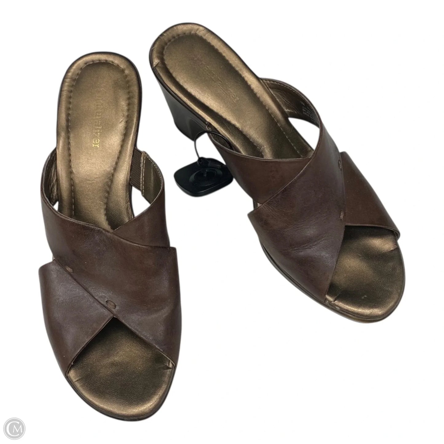 Sandals Heels Block By Naturalizer In Brown, Size: 9