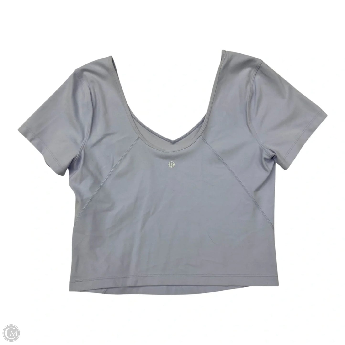 Athletic Top Short Sleeve By Lululemon In Purple, Size: M